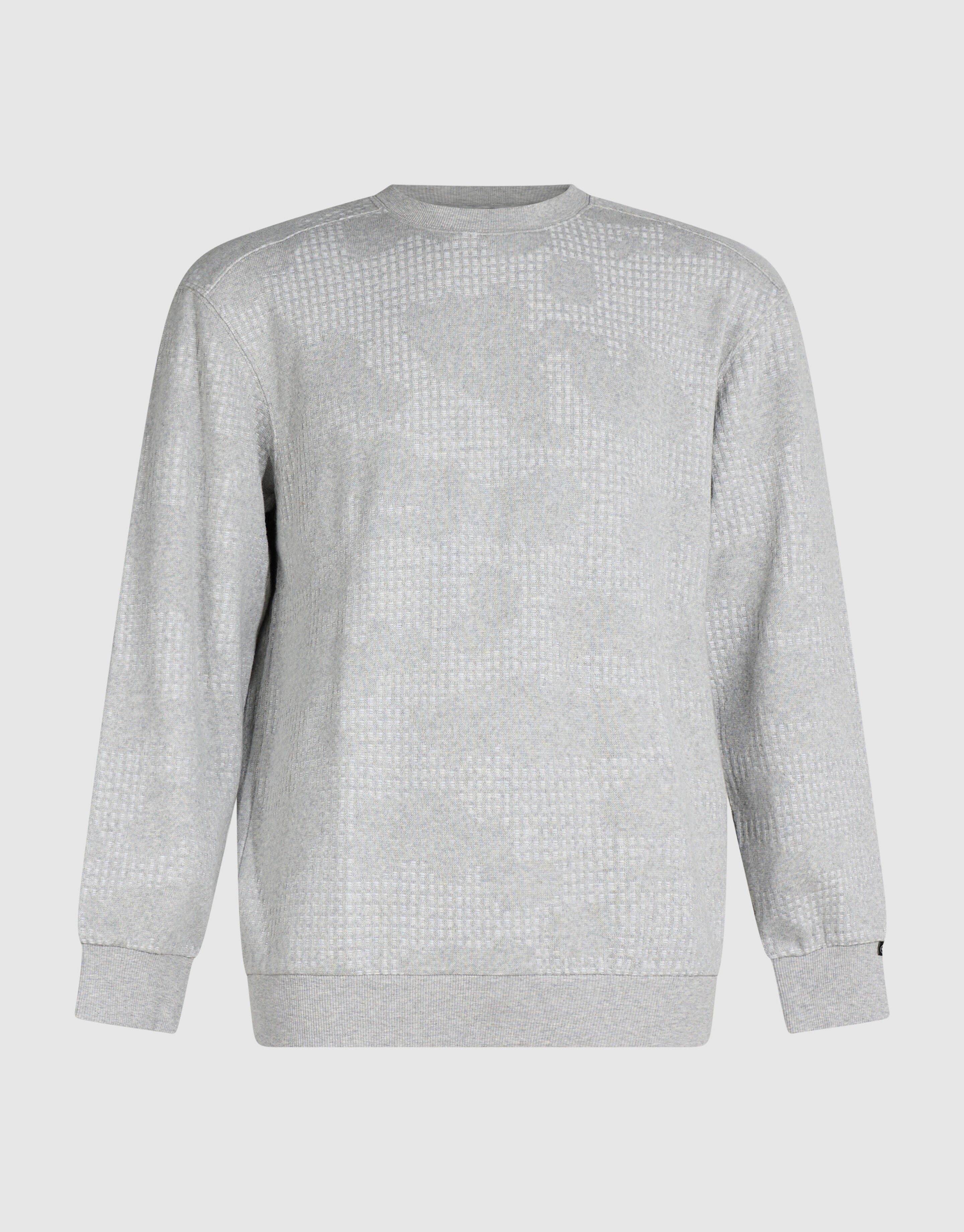 Camo Structure Sweater Lichtgrijs SHOEBY MEN
