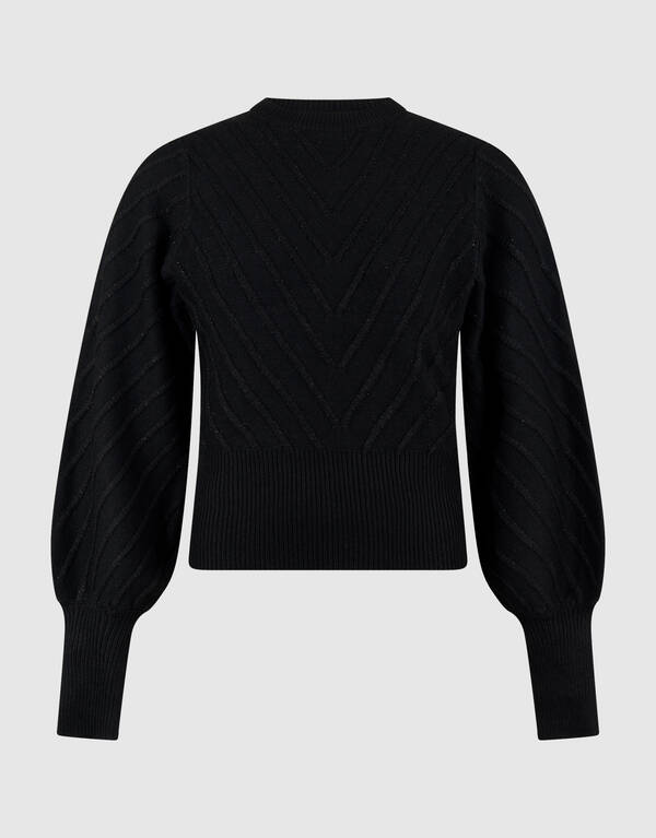 Glitter Gebreide Trui Zwart SHOEBY WOMEN