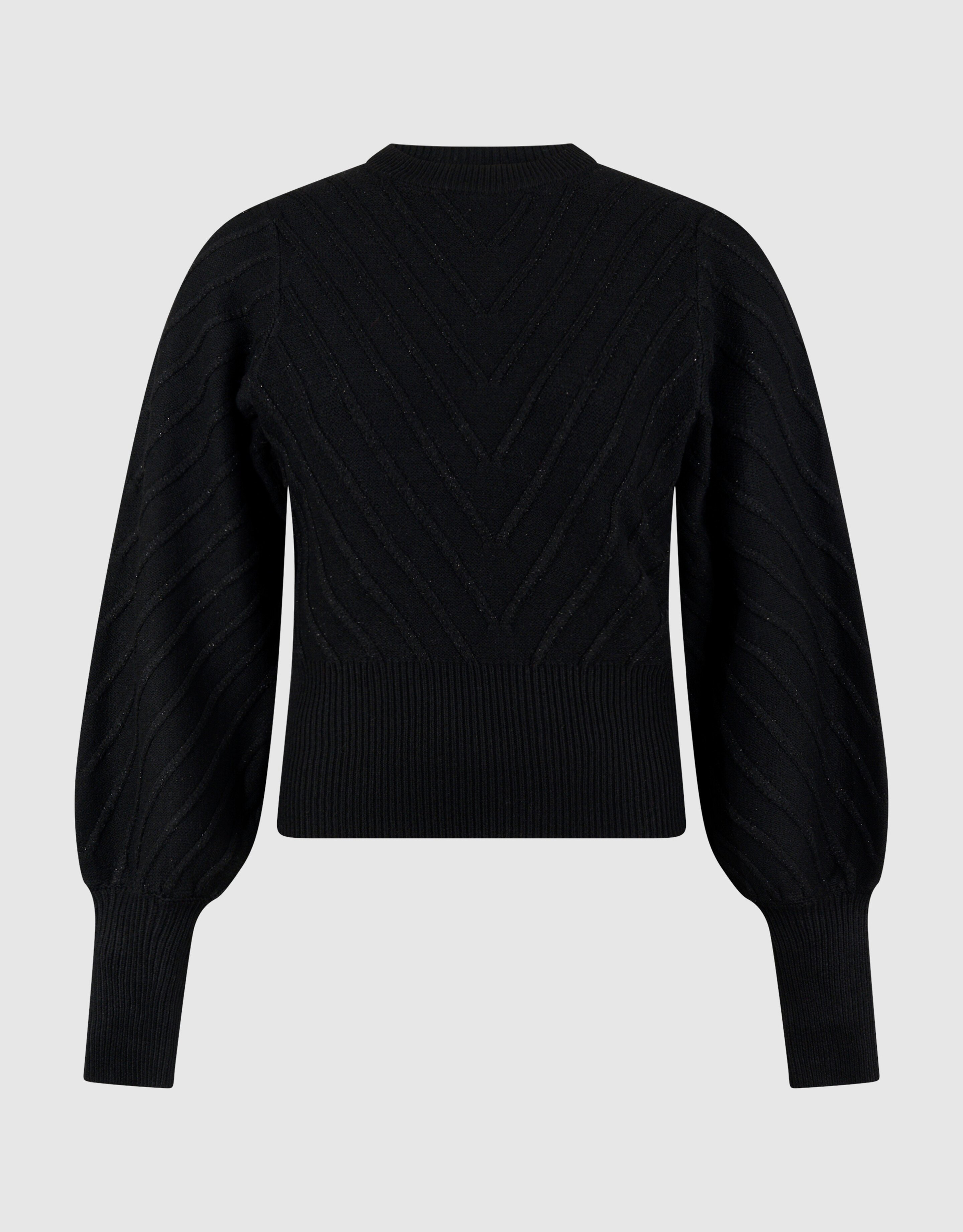 Glitter Gebreide Trui Zwart SHOEBY WOMEN