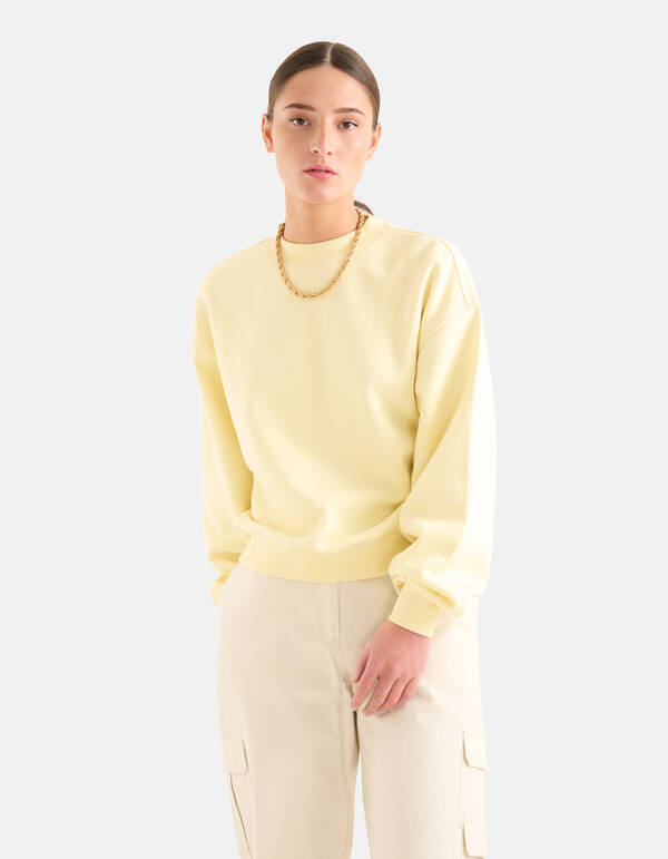 Basis Sweater Lichtgeel SHOEBY WOMEN
