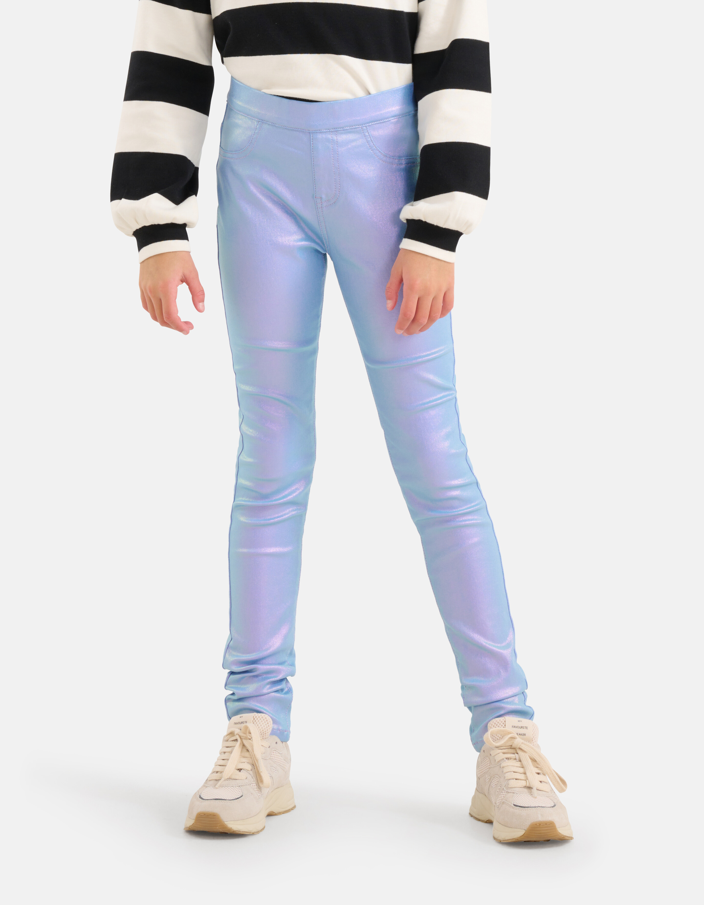 Holografische Coated Tregging Lichtpaars SHOEBY GIRLS