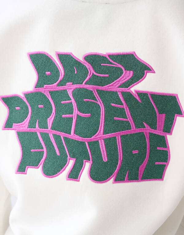 Tekstprint Sweater Gebroken Wit SHOEBY BOYS