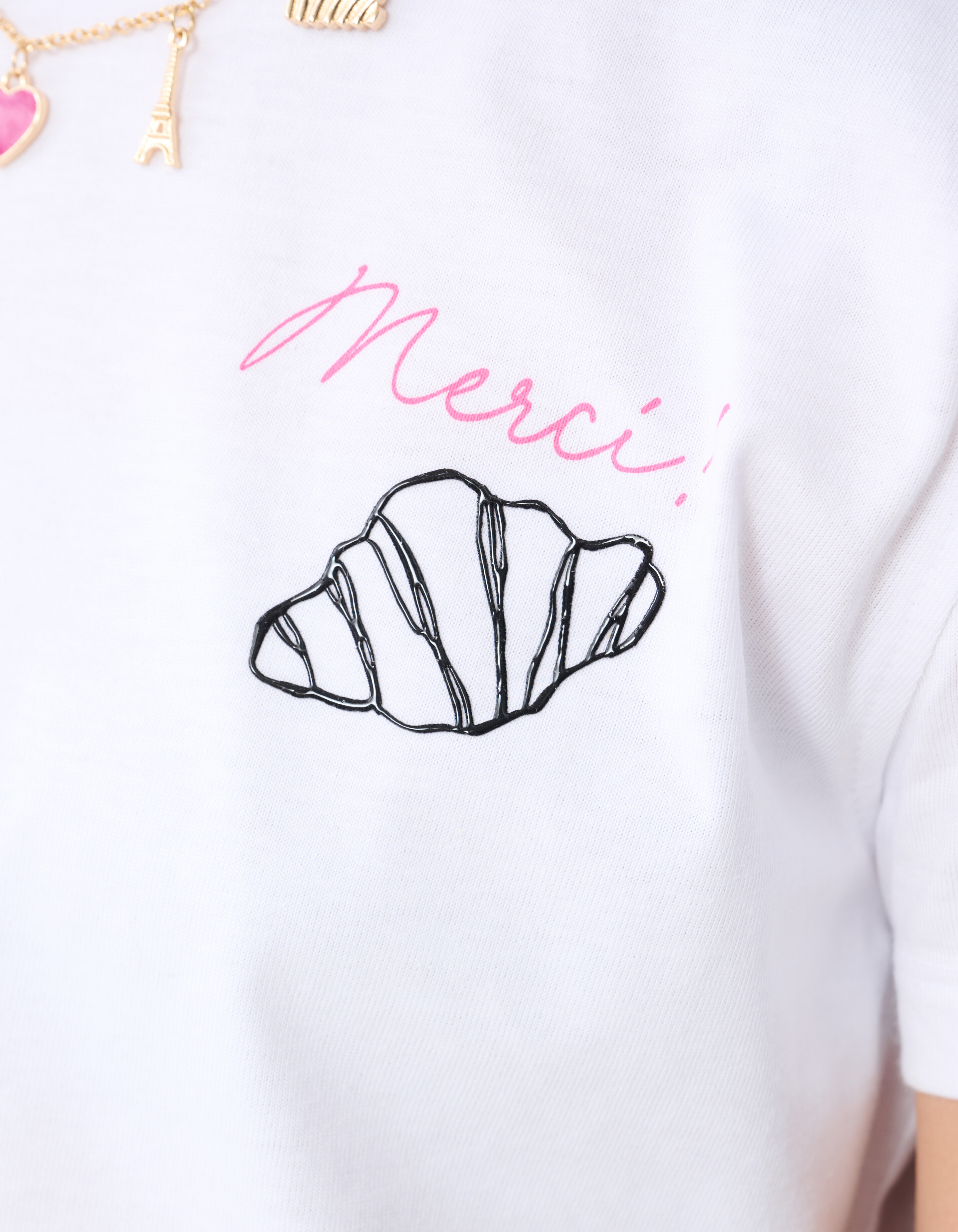 Parijs Artwork T-shirt Wit SHOEBY GIRLS