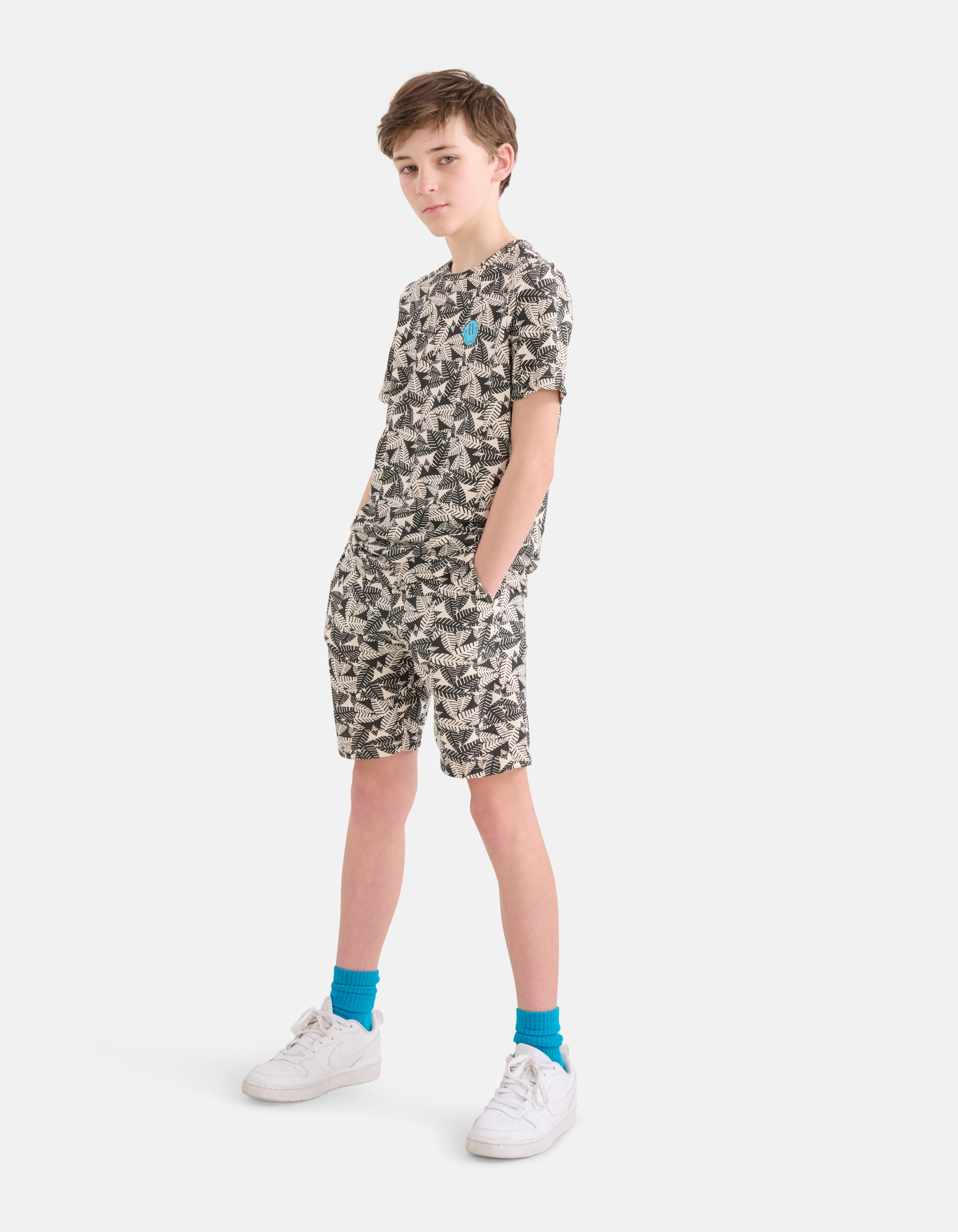 Printed T-shirt Zwart SHOEBY BOYS