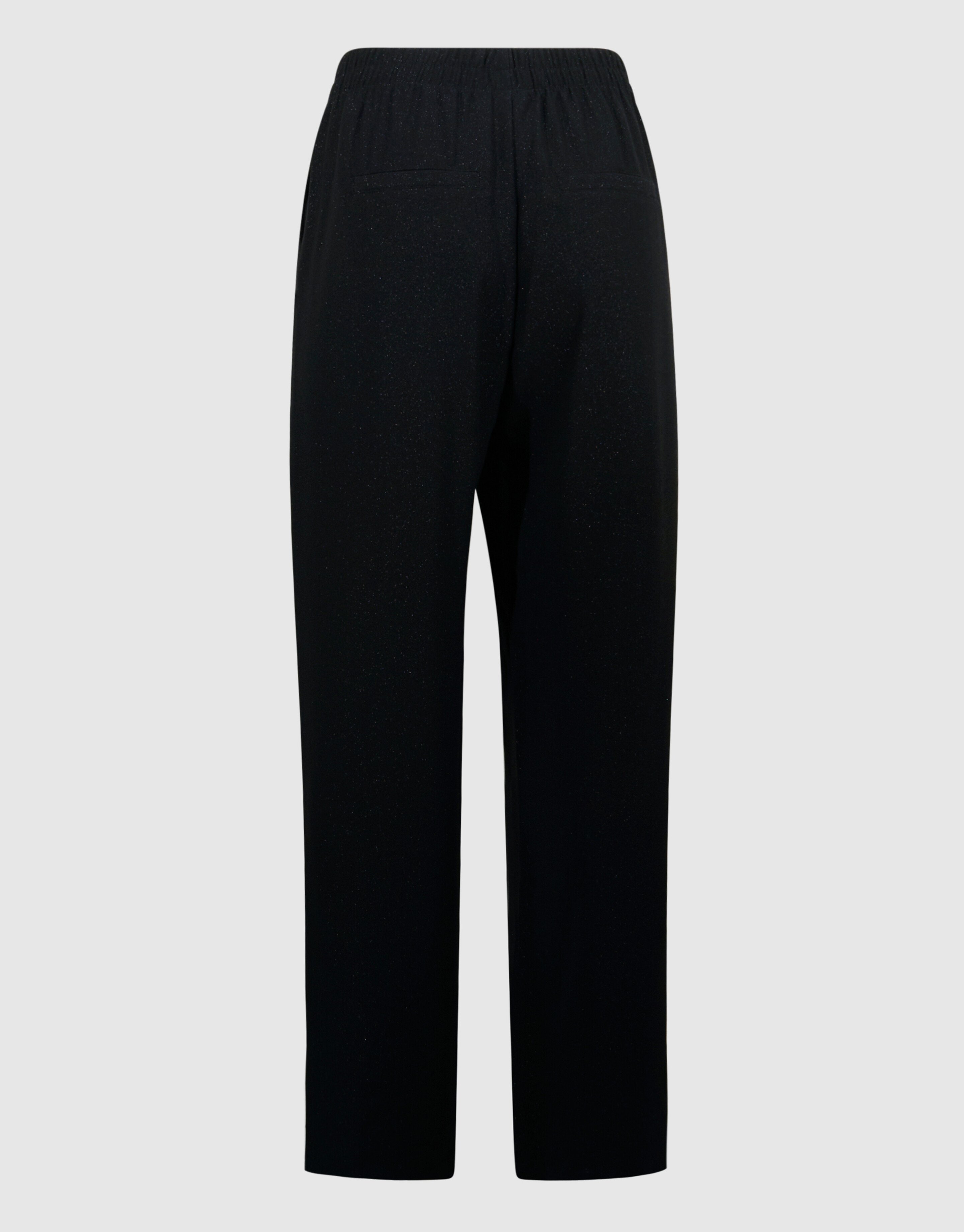 Glitter Wide Leg Broek Zwart SHOEBY WOMEN