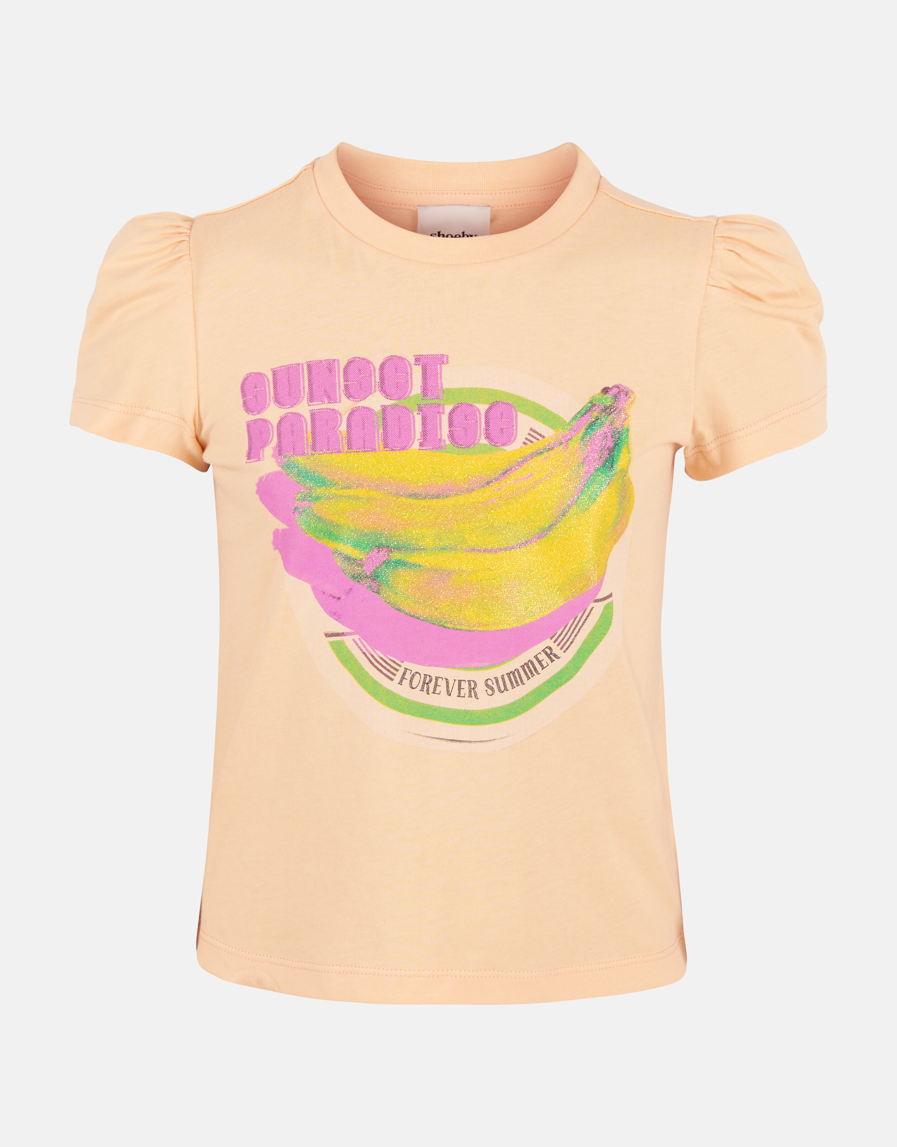 Pofmouwen T-shirt Lichtoranje SHOEBY GIRLS