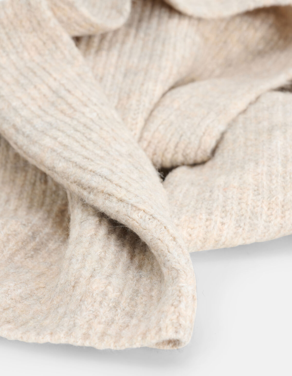 Gebreide Sjaal Beige SHOEBY ACCESSOIRES