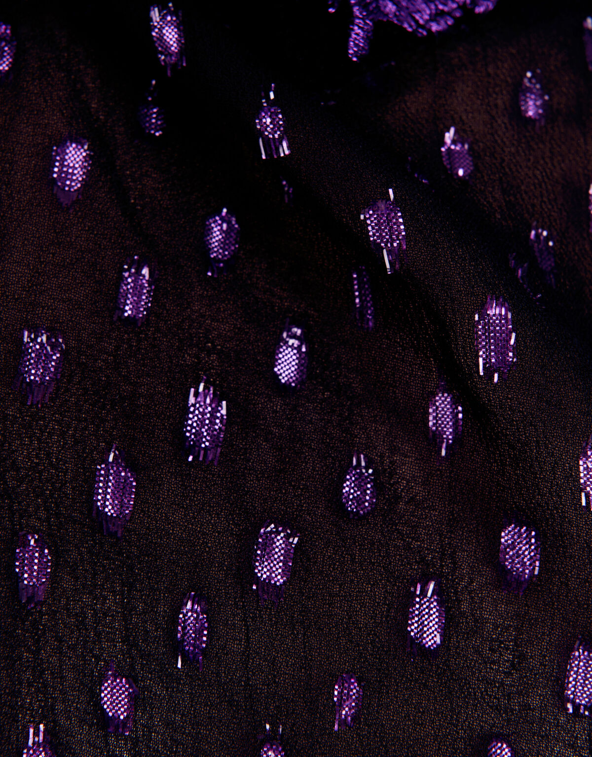 Lurex Glitter Blouse Zwart SHOEBY GIRLS