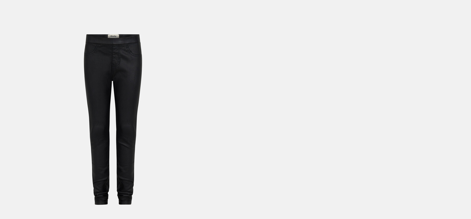 Coated Tregging Zwart SHOEBY GIRLS