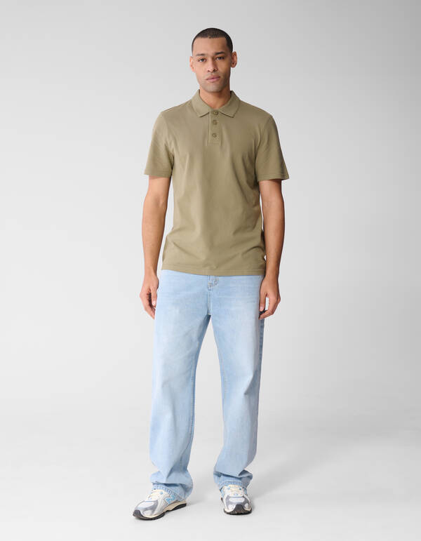 Gebreide Polo Khaki SHOEBY MEN