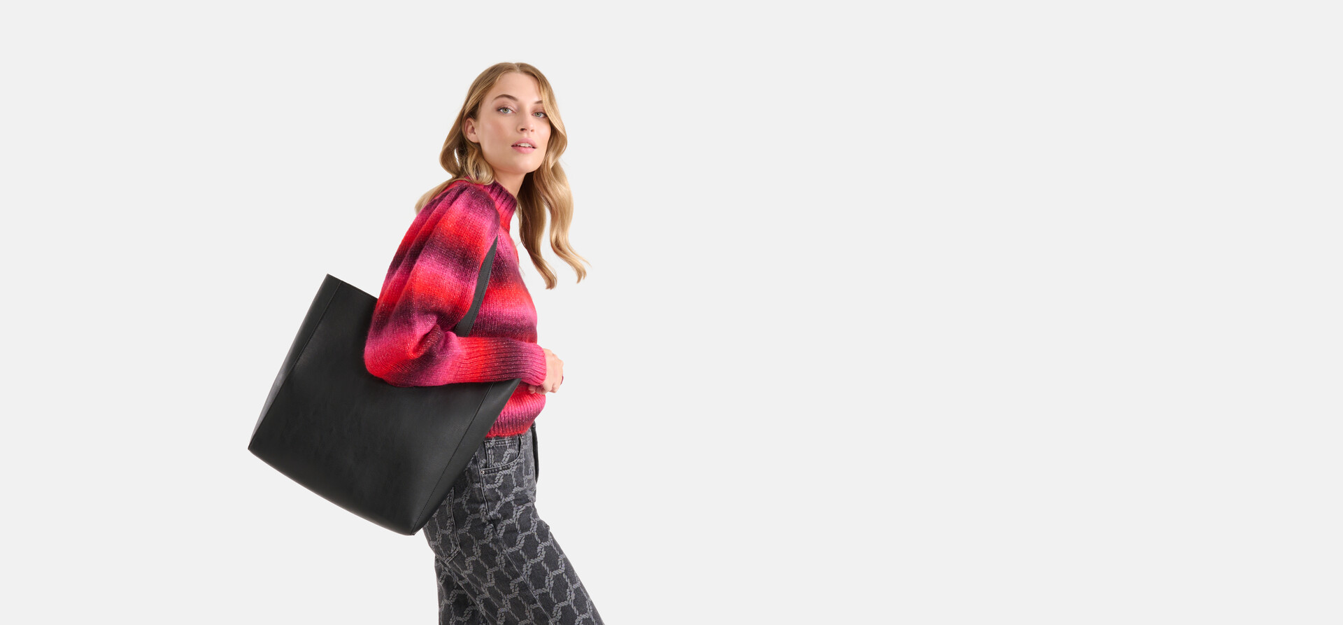 Shopper Tas Zwart SHOEBY ACCESSOIRES