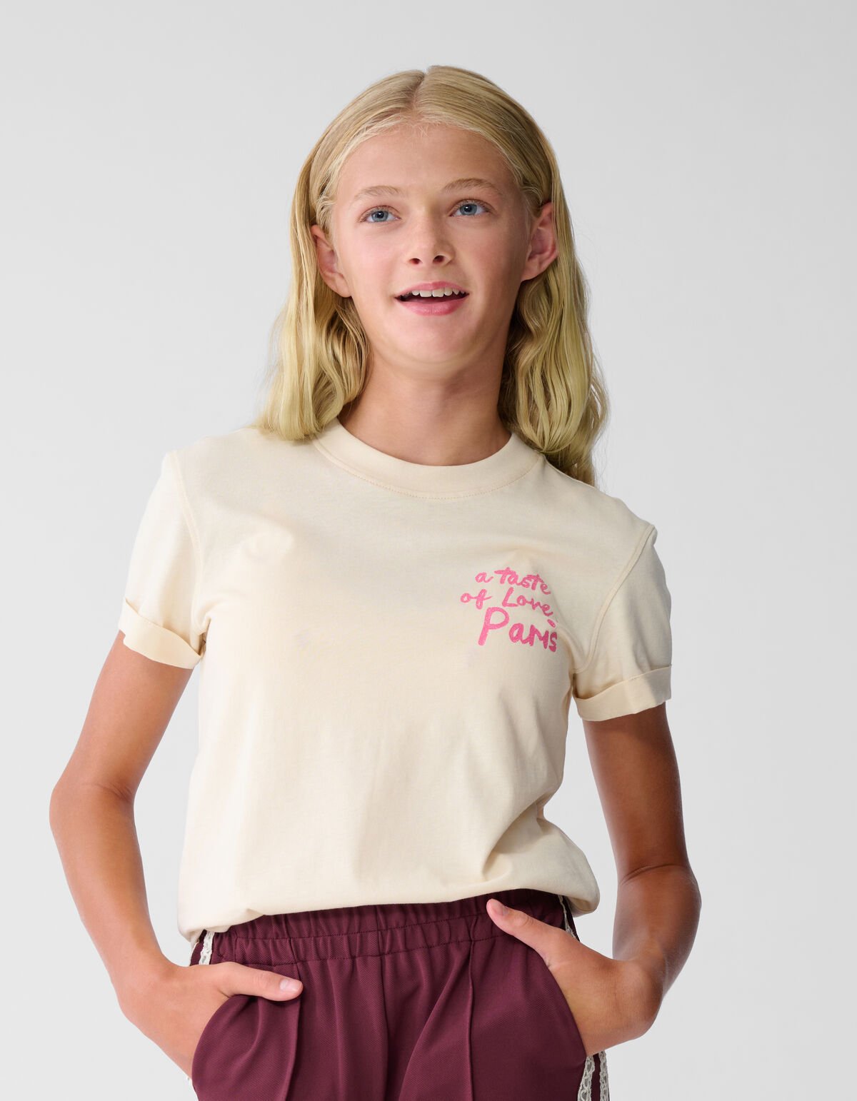 Taste Of Love Artwork T-shirt Zand SHOEBY GIRLS