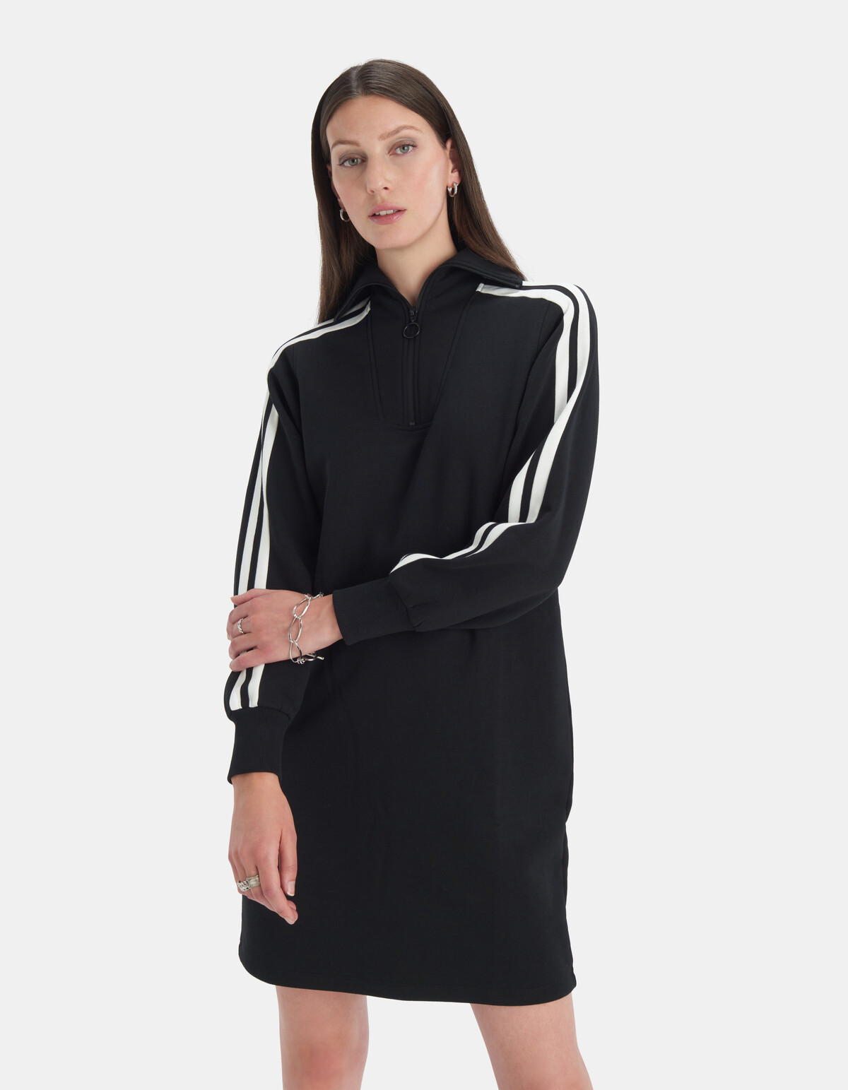 Zipper Sweat Jurk
