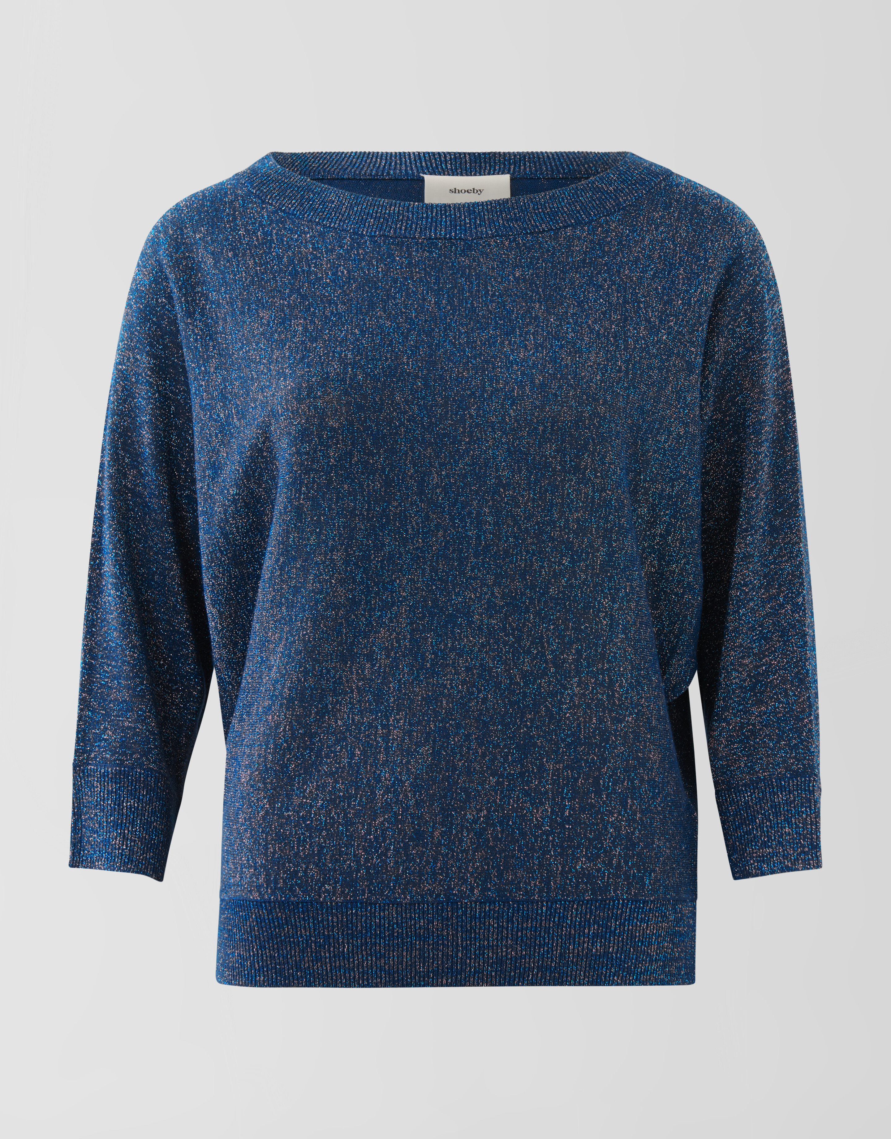 Glitter Vleermuismouwen Trui Donkerblauw SHOEBY WOMEN