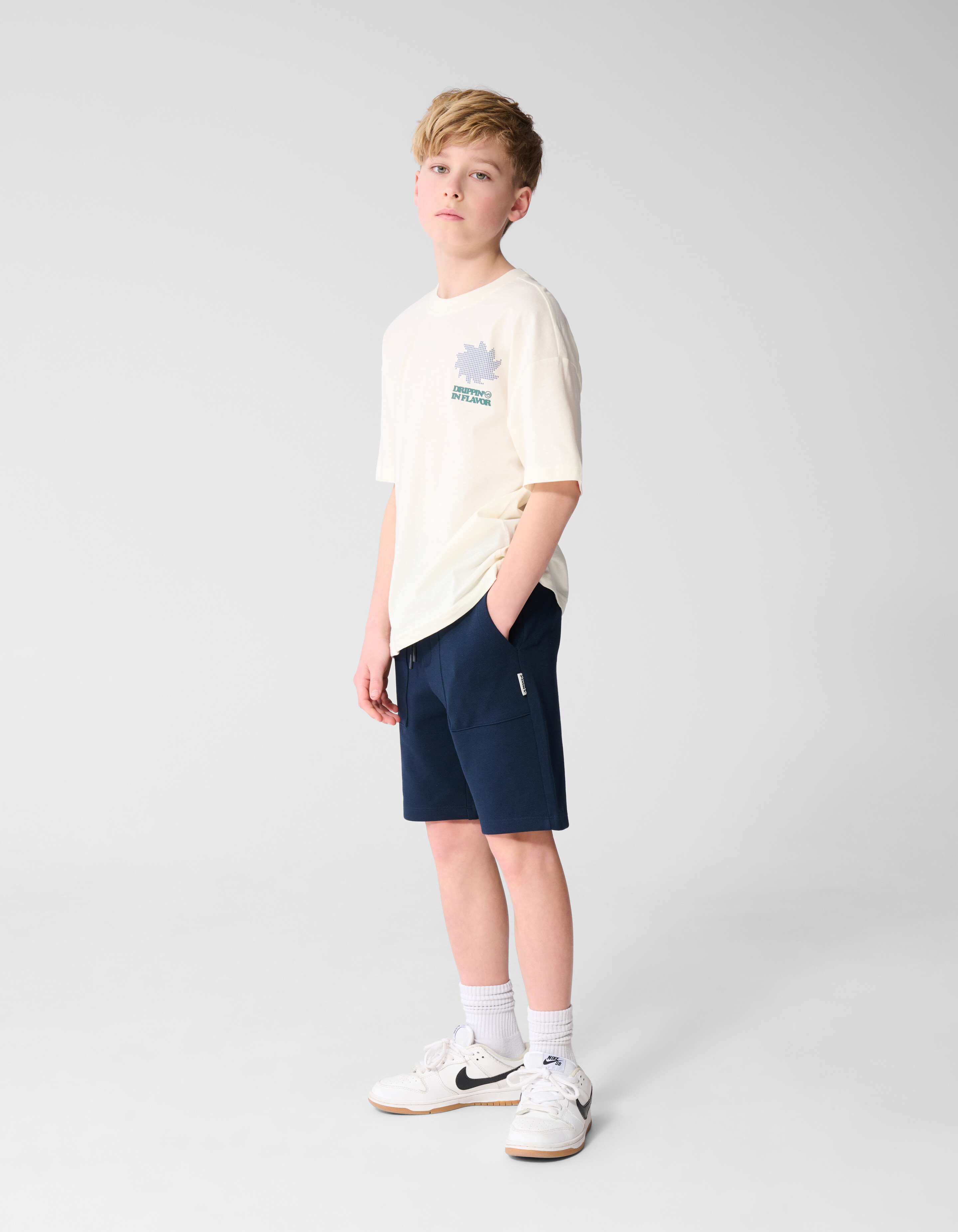 Pique Short Donkerblauw SHOEBY BOYS