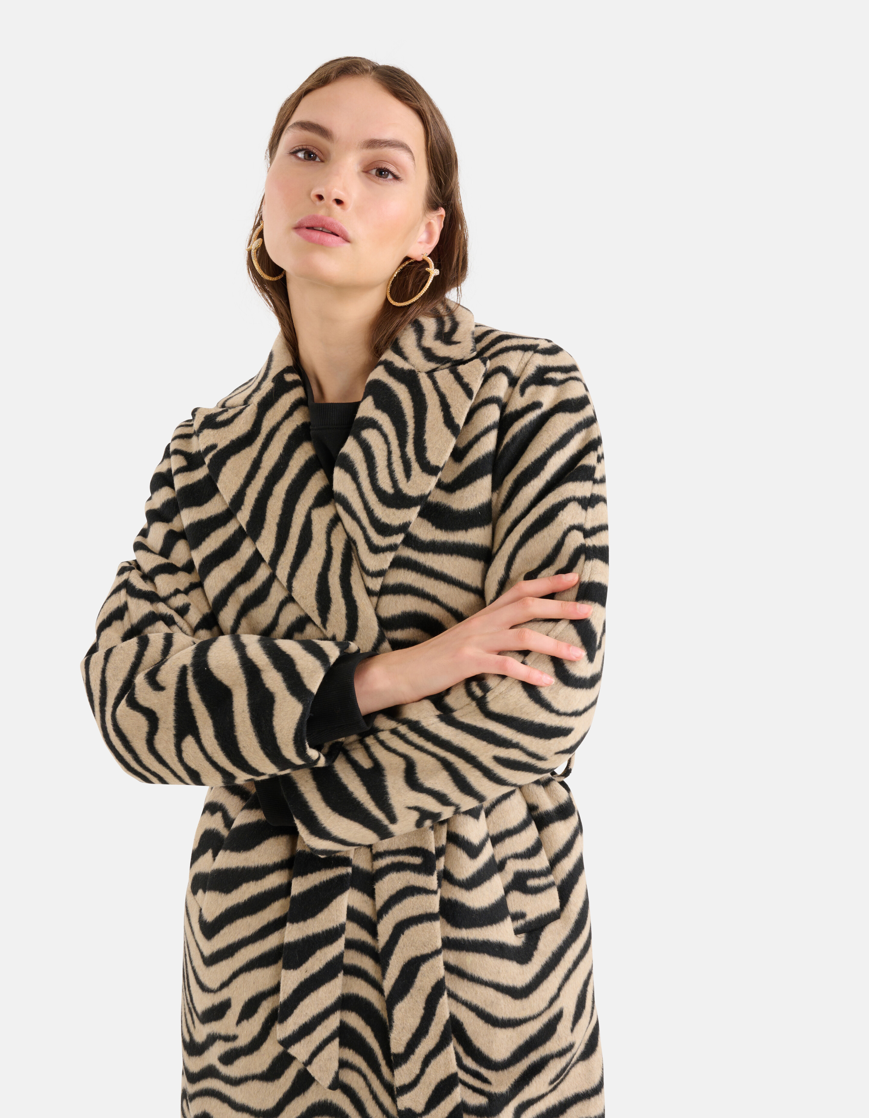 Zebra Jas Zwart/Beige SHOEBY WOMEN