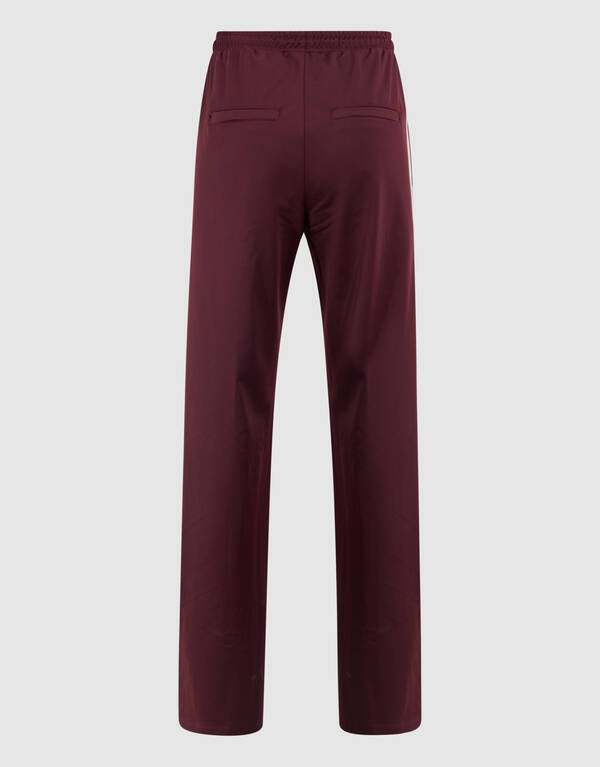 Sporty Wide Leg Broek Bordeaux SHOEBY WOMEN