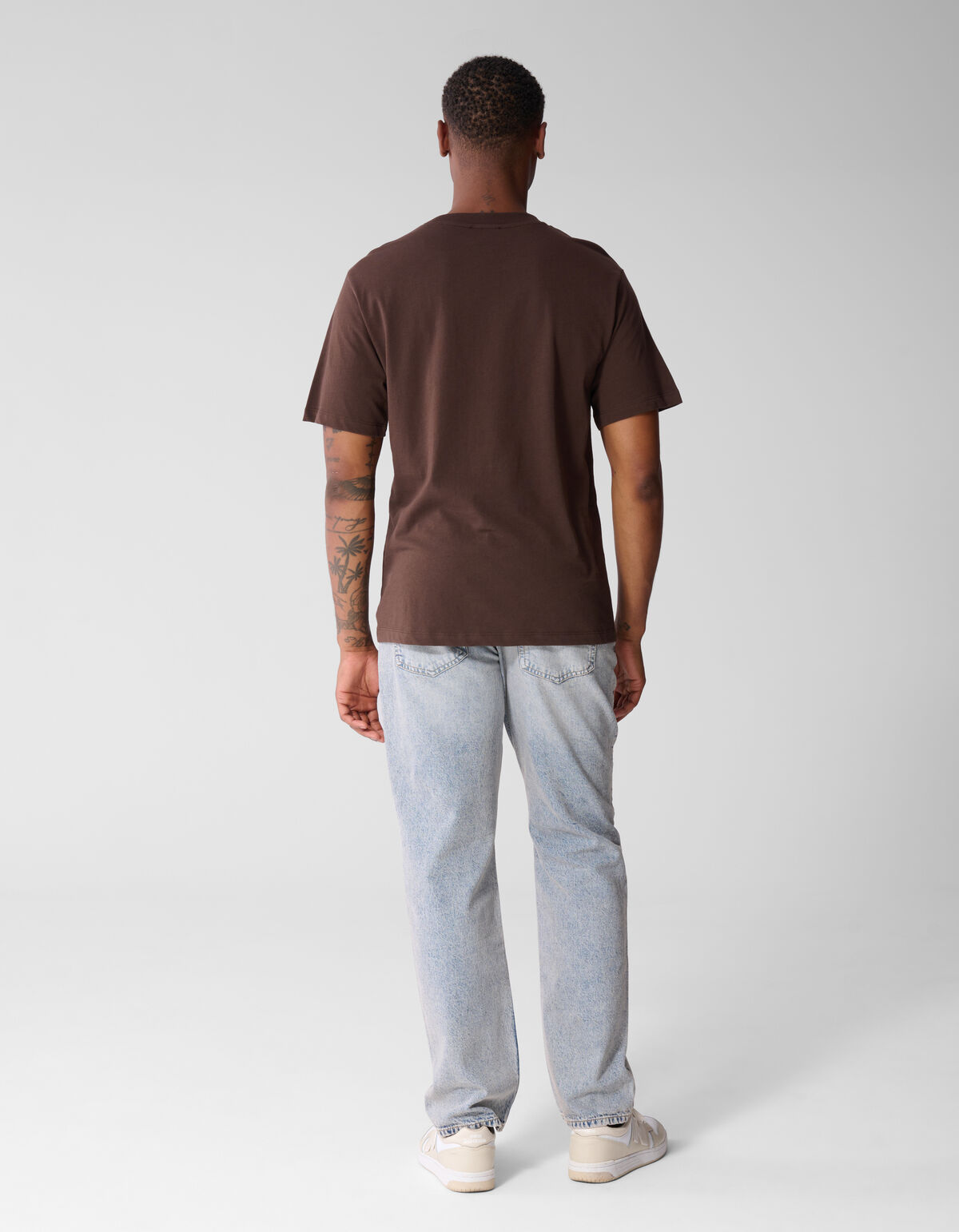 Artwork T-shirt Donkerbruin SHOEBY MEN