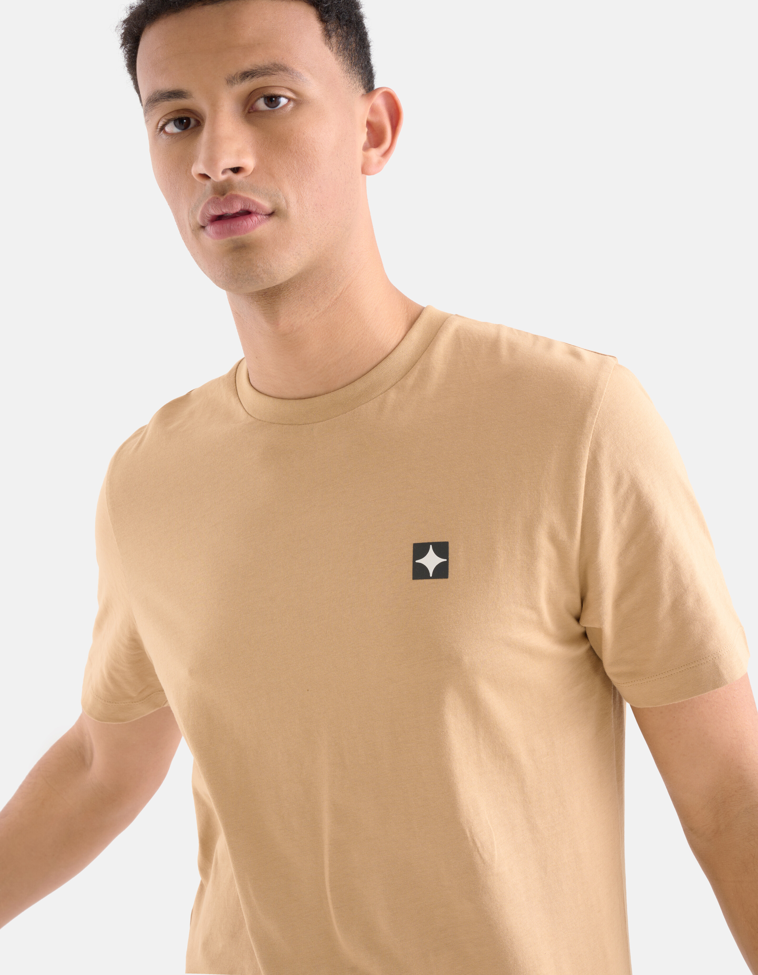 Sparkle T-shirt Lichtbruin SHOEBY MEN