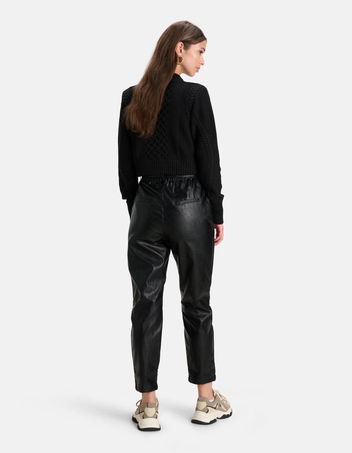 Vegan Leren Broek Zwart SHOEBY WOMEN