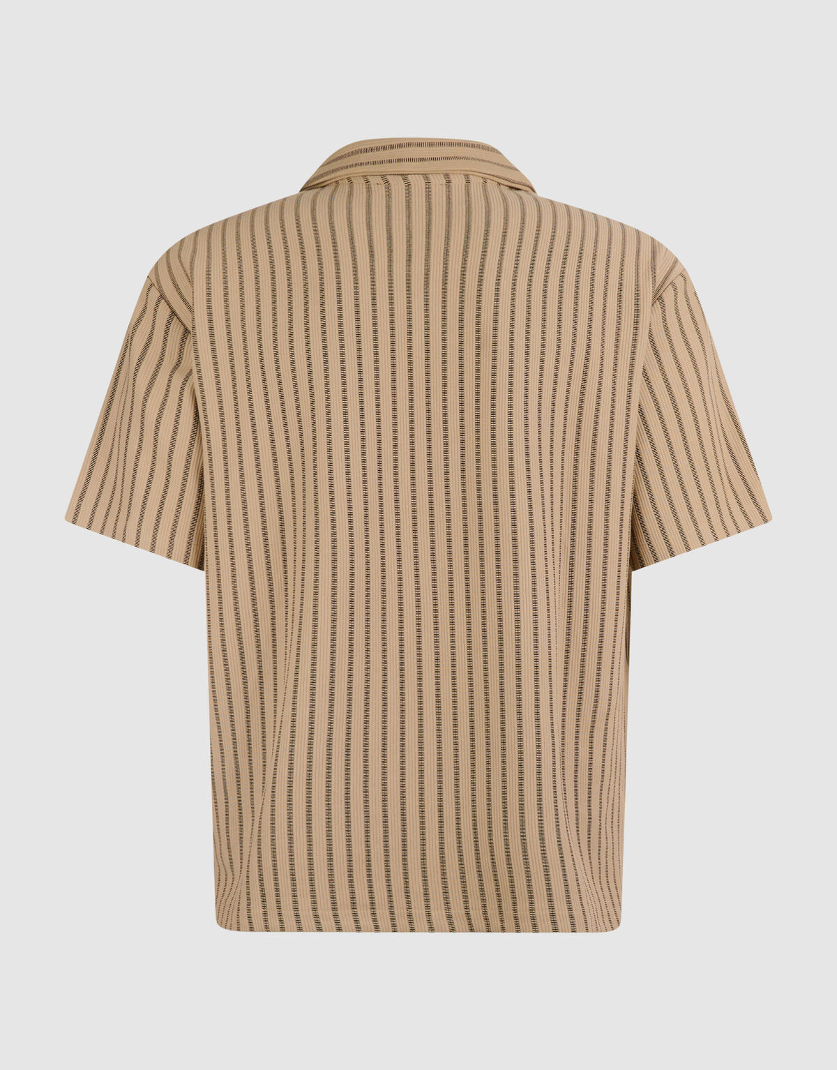 Pinstripe Rib Overhemd Zand SHOEBY MEN
