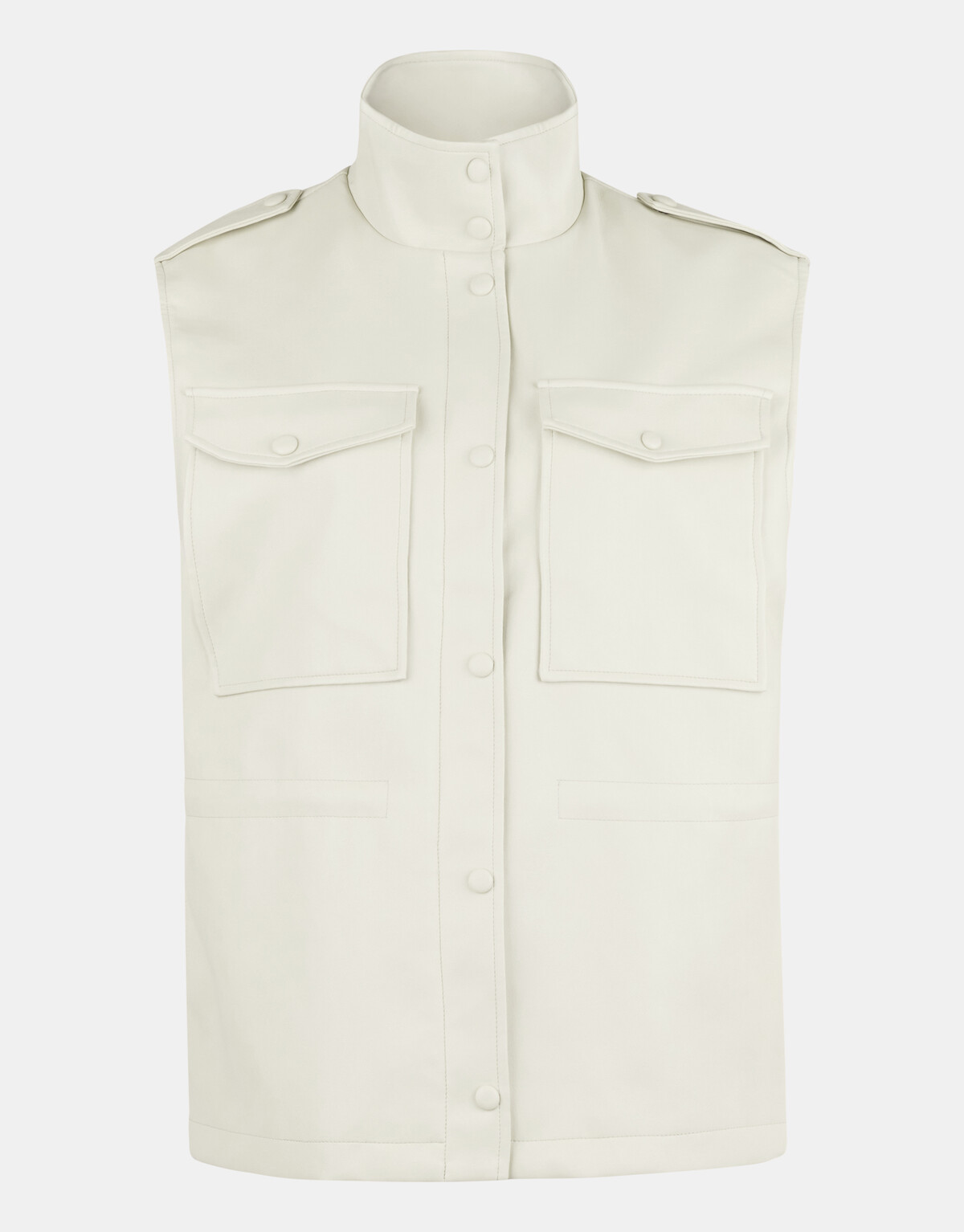 Vegan Leather Cargo Gilet EKSEPT