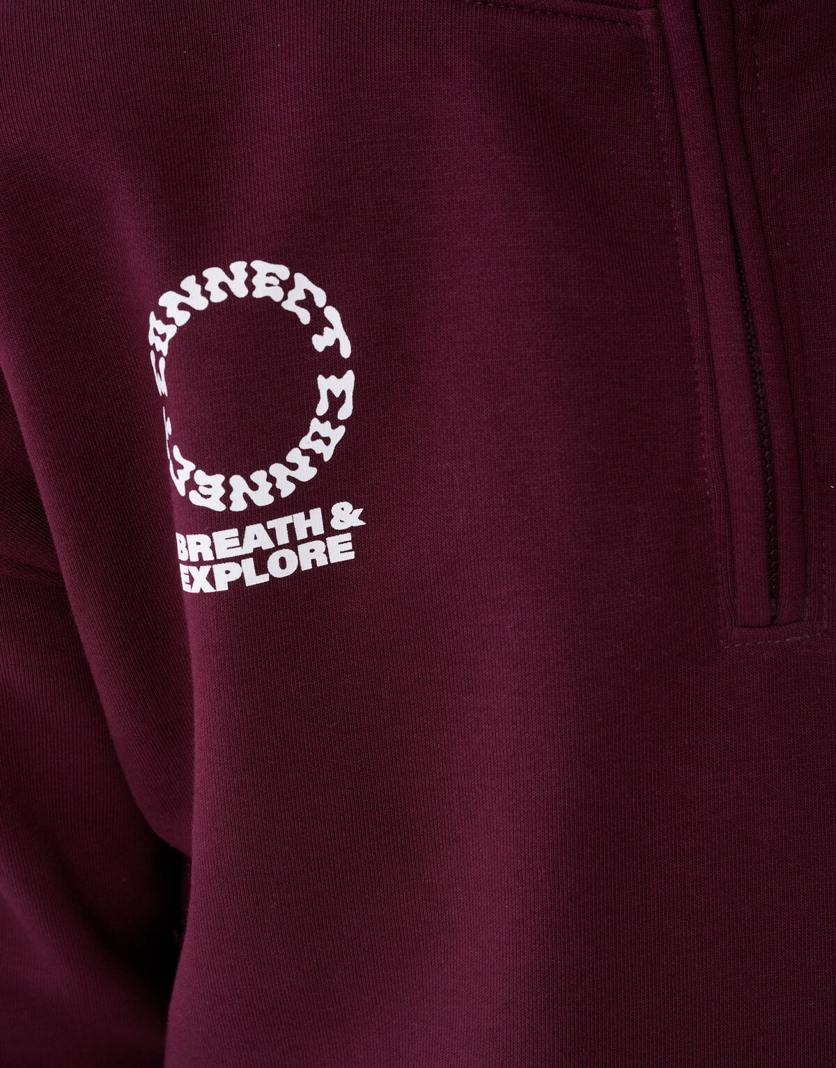 Half Zip Sweater Donkerrood SHOEBY BOYS