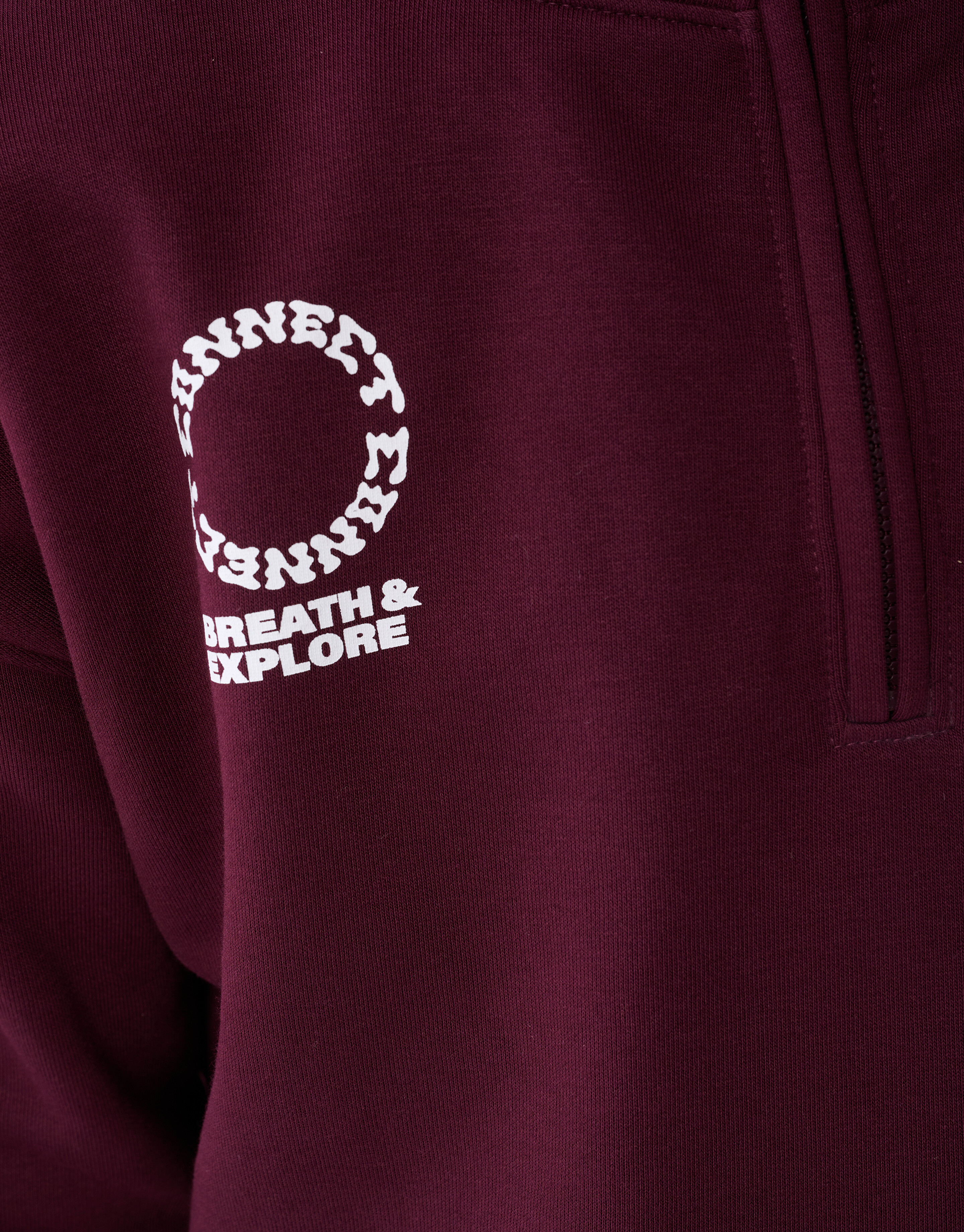 Half Zip Sweater Donkerrood SHOEBY BOYS