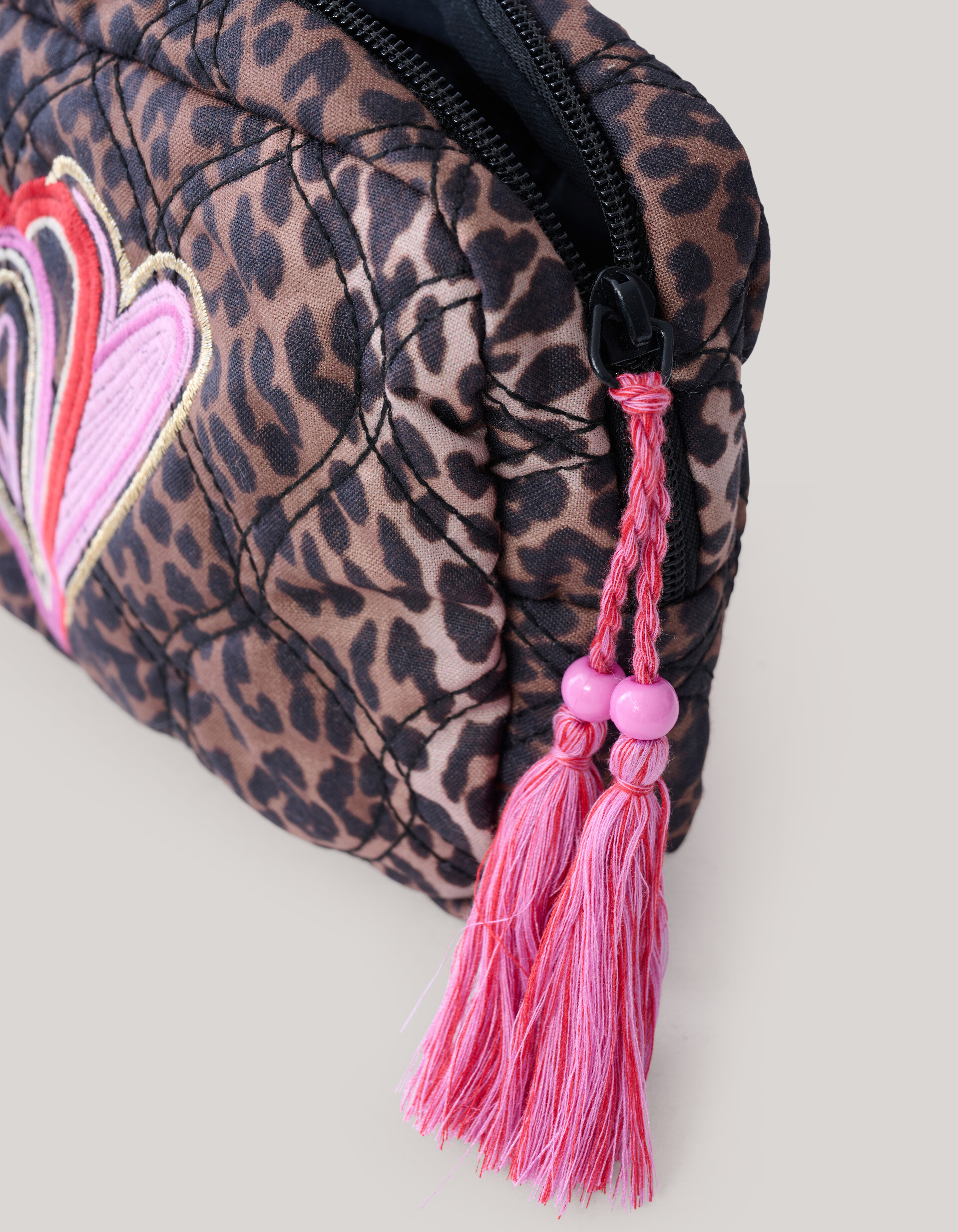 Leopard Make-up Tas Bruin SHOEBY ACCESSOIRES