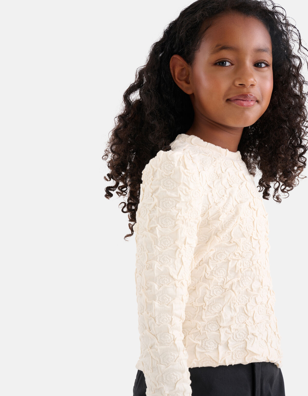 Structuur Top Gebroken Wit SHOEBY GIRLS