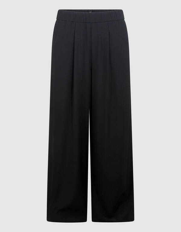 Wide Leg Fit Broek Zwart By Mieke SHOEBY WOMEN