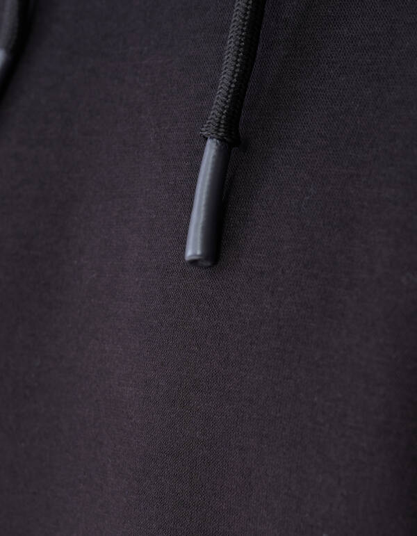 Label Sweat Hoodie Donkerbruin SHOEBY MEN