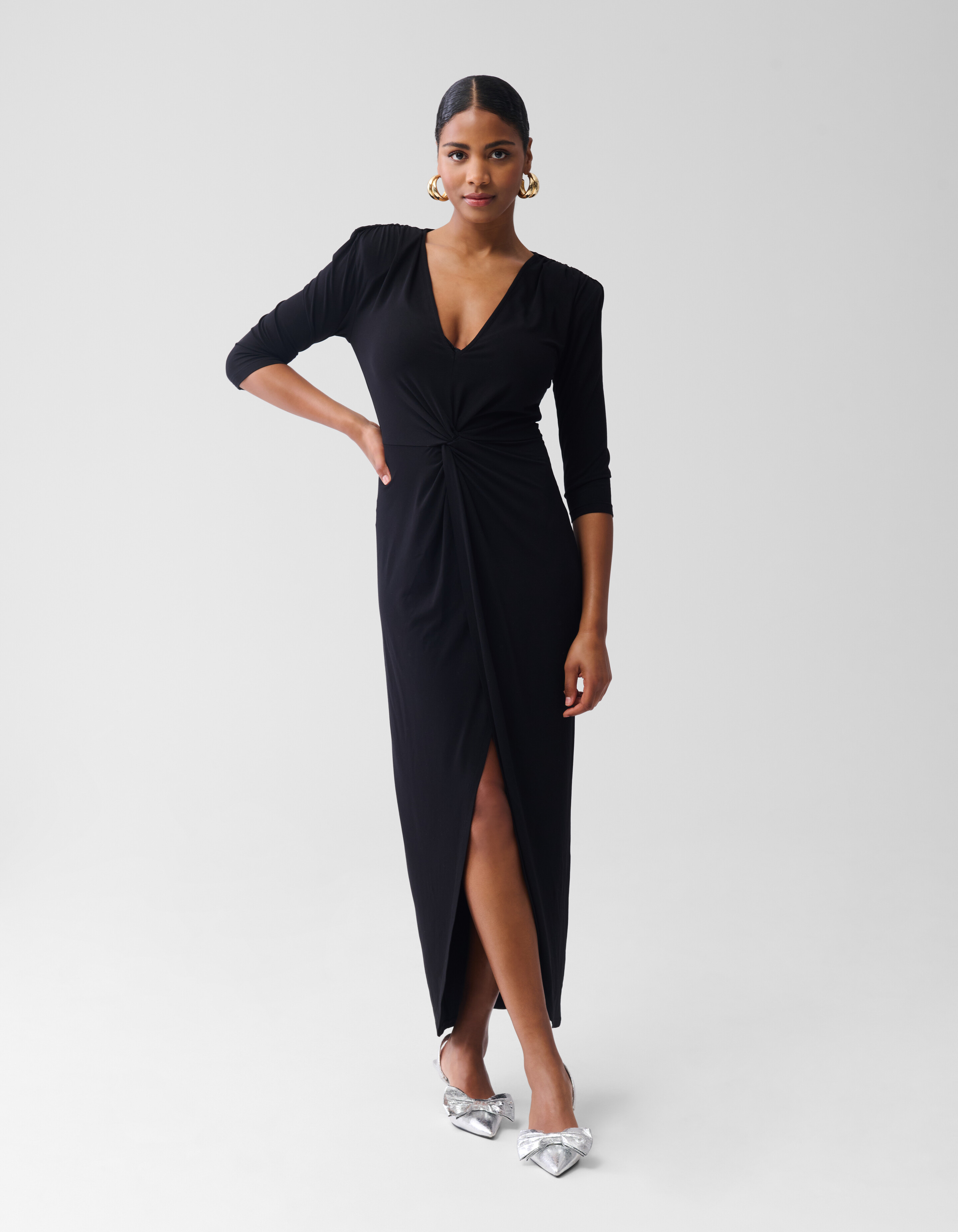 Maxi Jurk Zwart By Fred SHOEBY WOMEN