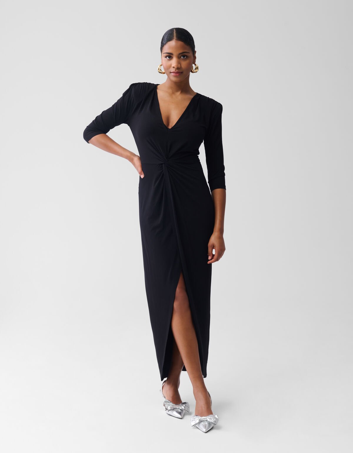 Maxi Jurk Zwart By Fred SHOEBY WOMEN