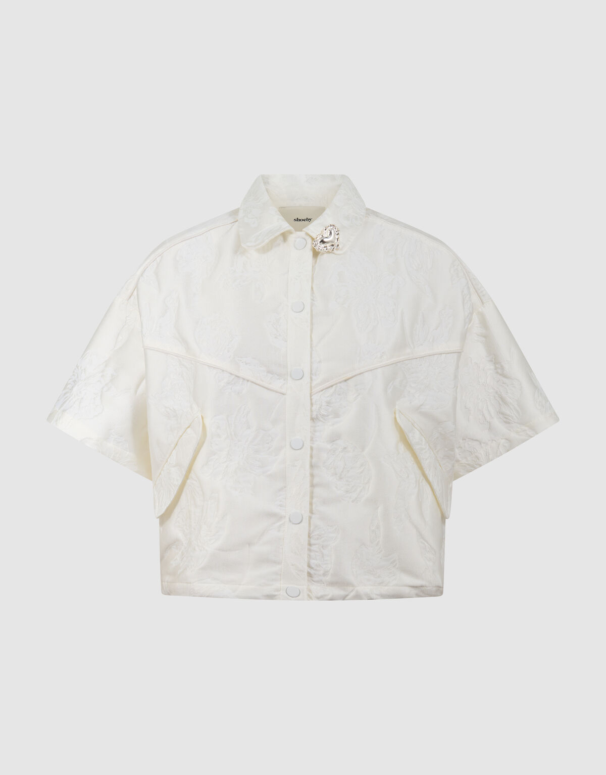 Oversized Jacquard Jack Gebroken Wit SHOEBY WOMEN