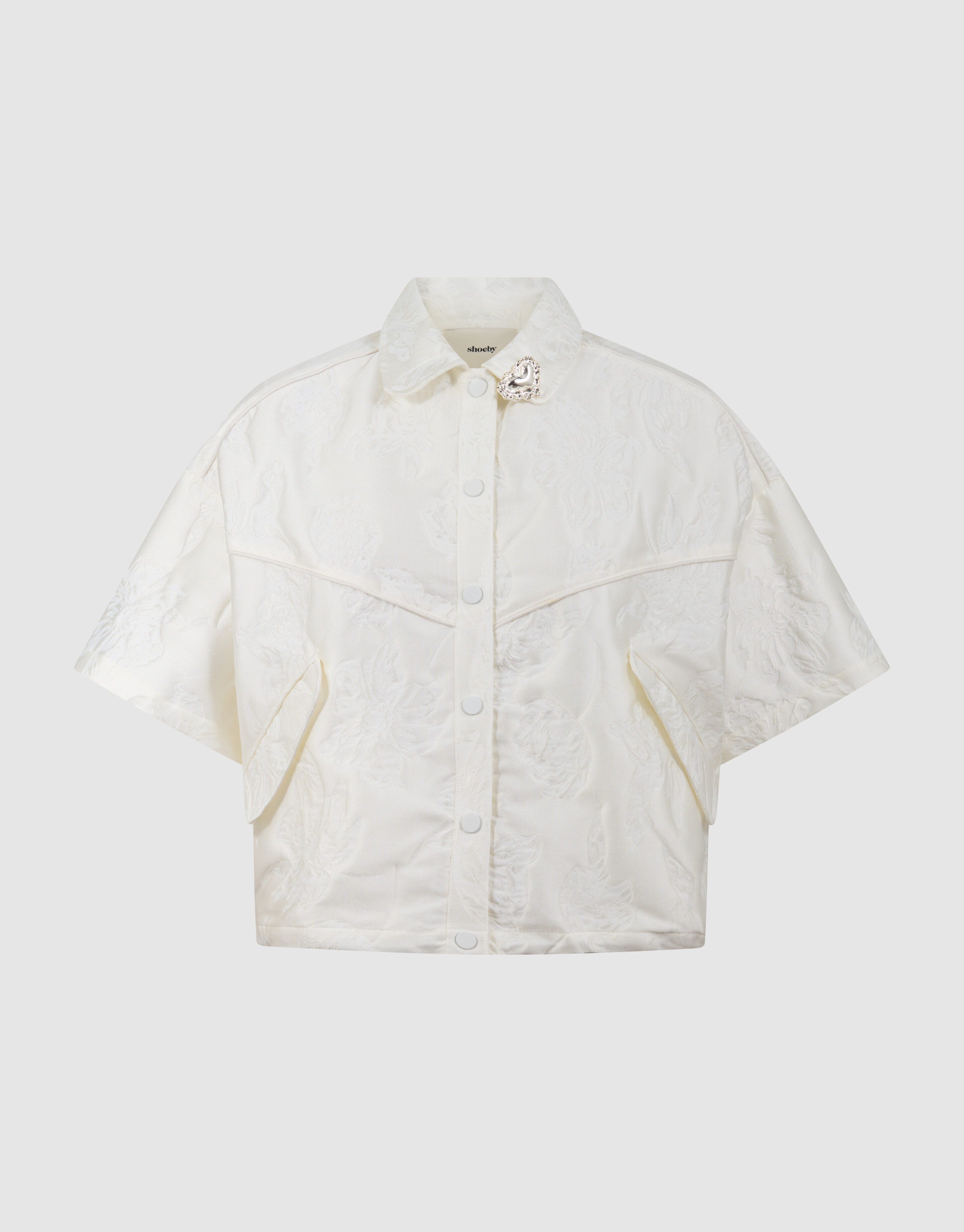 Oversized Jacquard Jack Gebroken Wit SHOEBY WOMEN