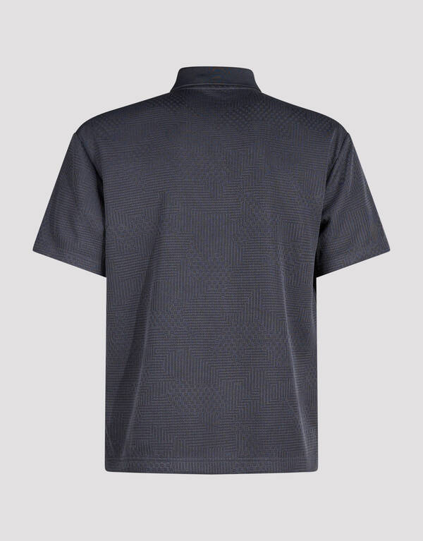 Structuur Zipper Polo Donkerblauw SHOEBY MEN