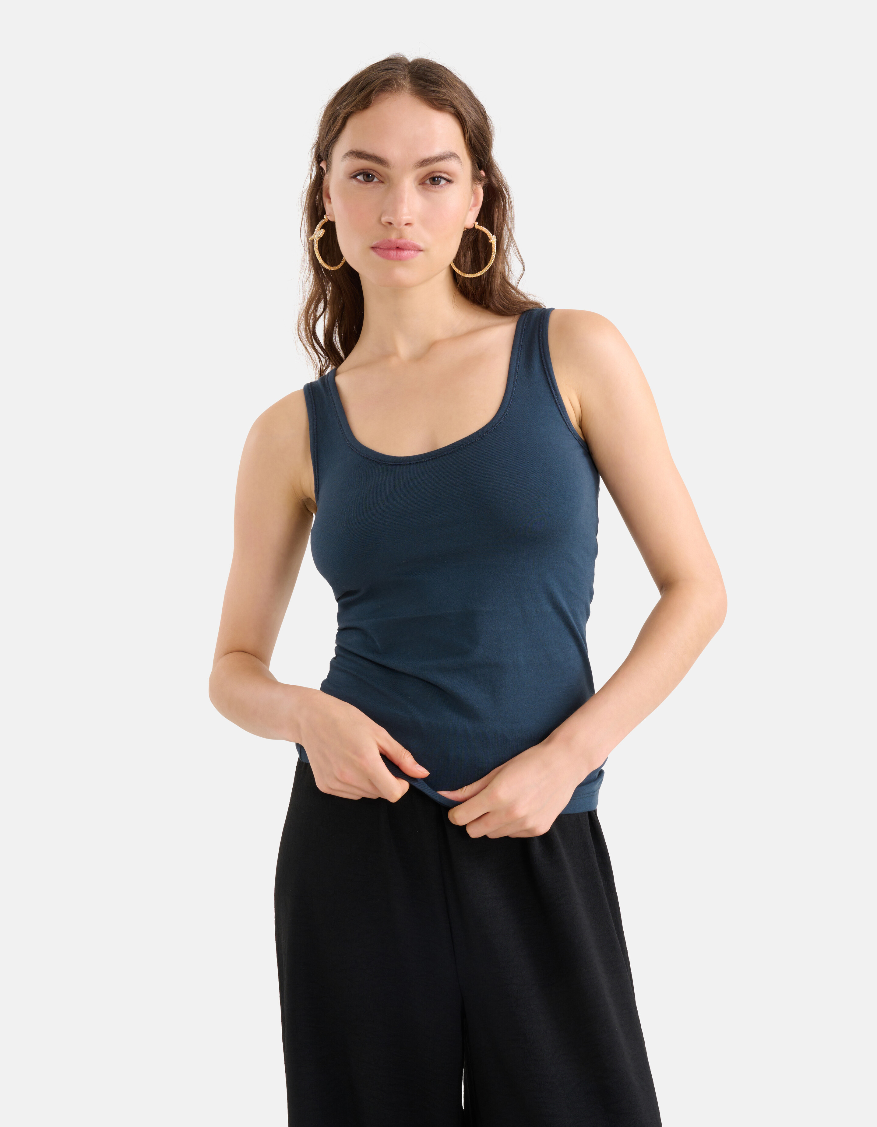 Basis Tanktop Donkerblauw SHOEBY WOMEN