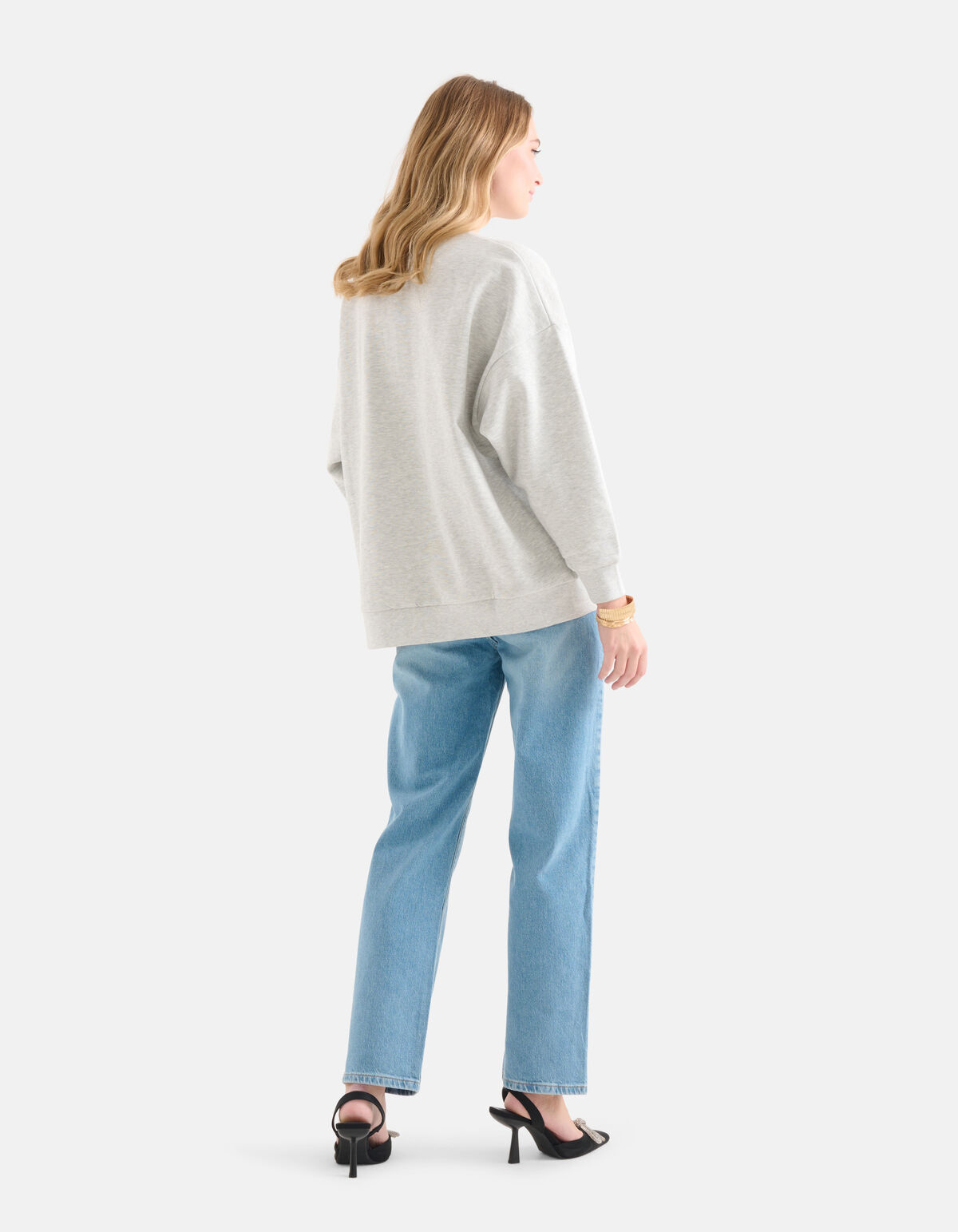 Basis Sweater Grijs SHOEBY WOMEN