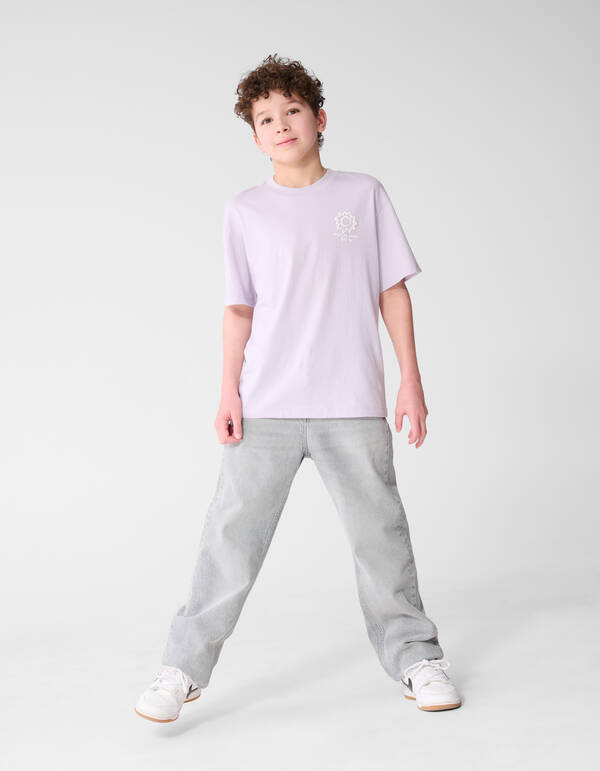 Soleil Artwork T-shirt Lichtpaars SHOEBY BOYS