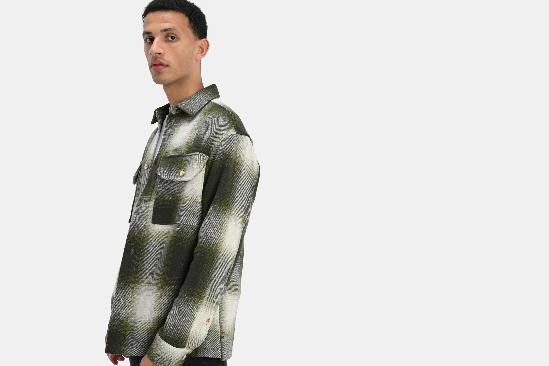 Ruiten Overshirt Groen SHOEBY MEN