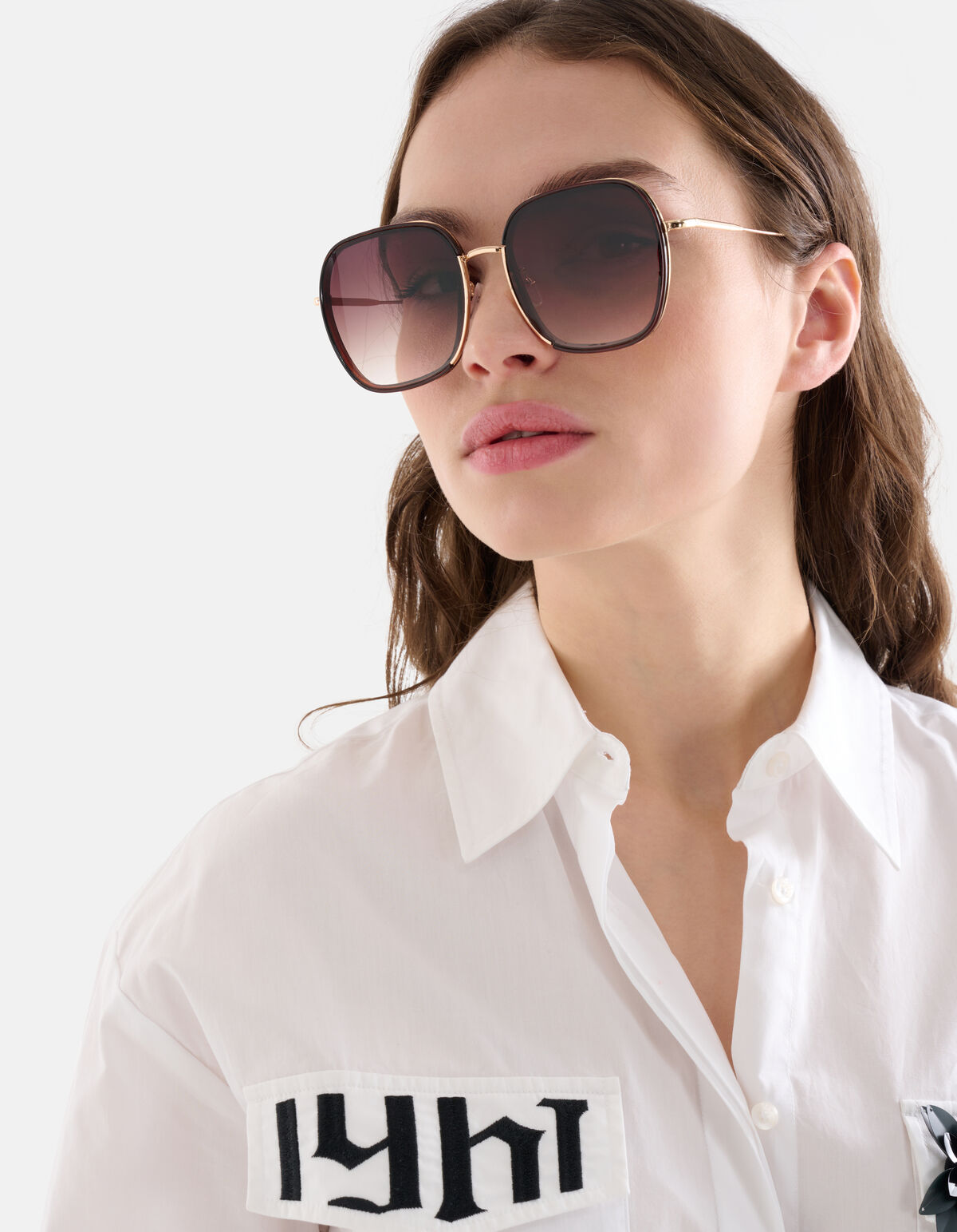 Retro Zonnebril Bruin SHOEBY ACCESSOIRES