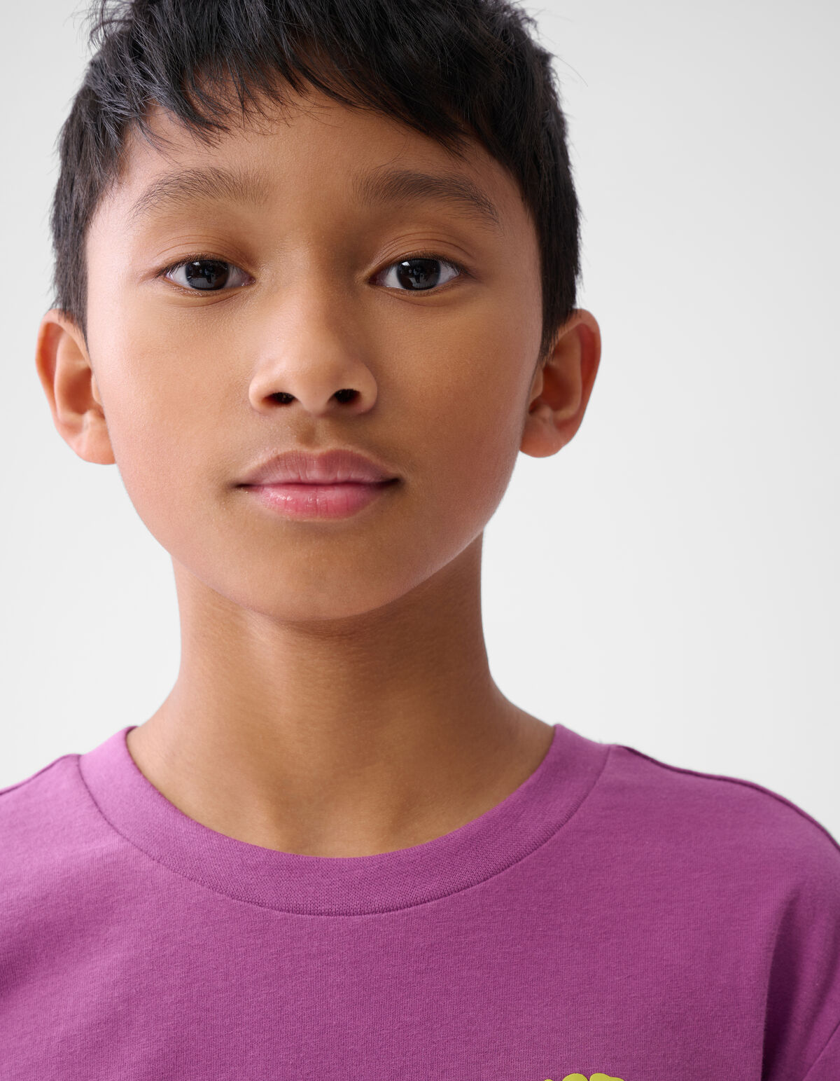 Tekst T-shirt Paars SHOEBY BOYS