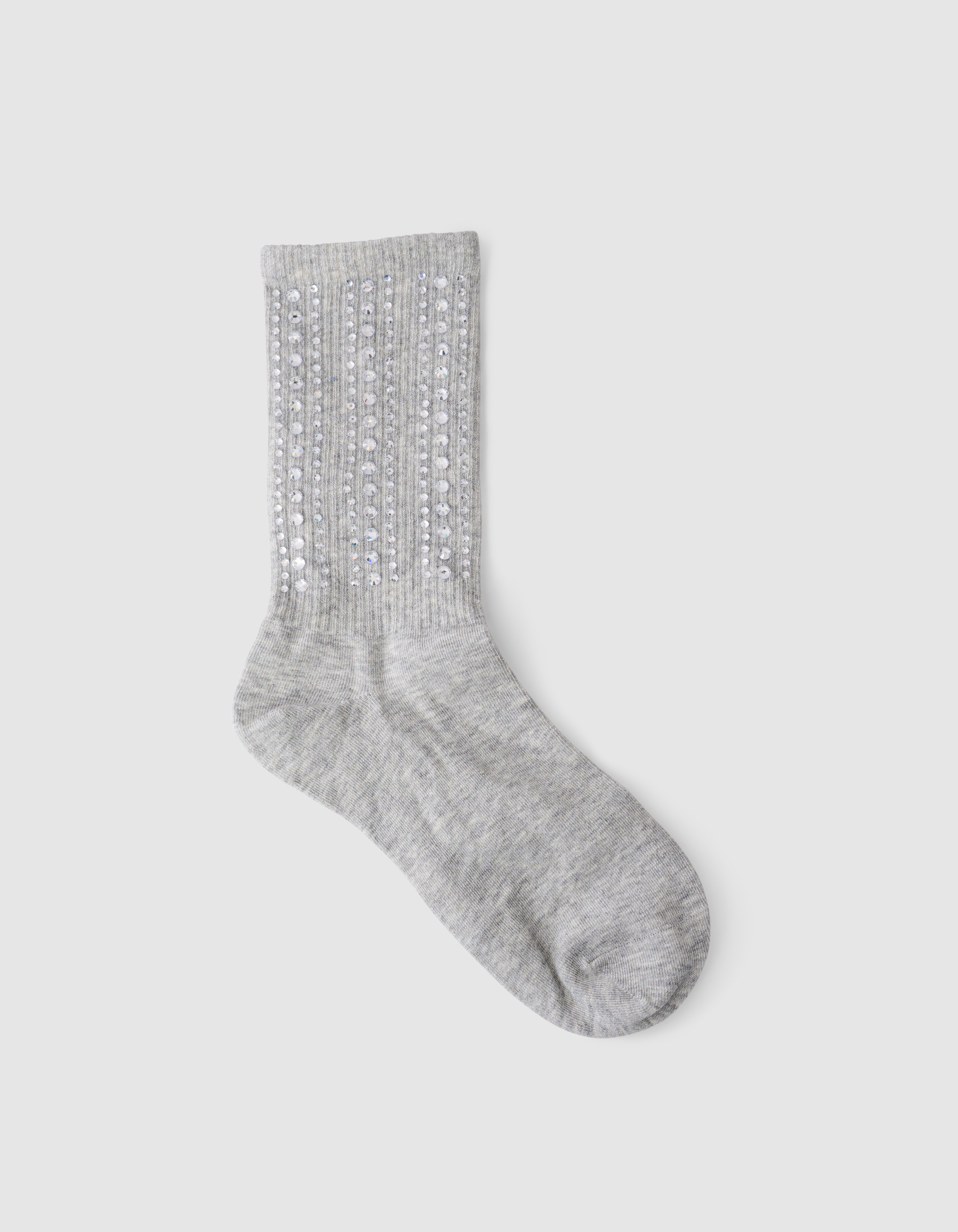 Strass Sok Lichtgrijs SHOEBY ACCESSOIRES