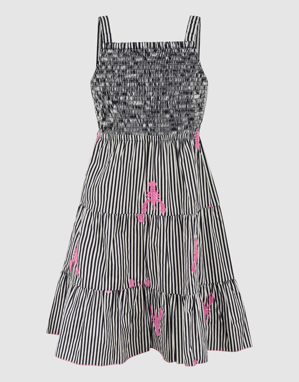 Striped Kreeften Jurk Zwart SHOEBY GIRLS
