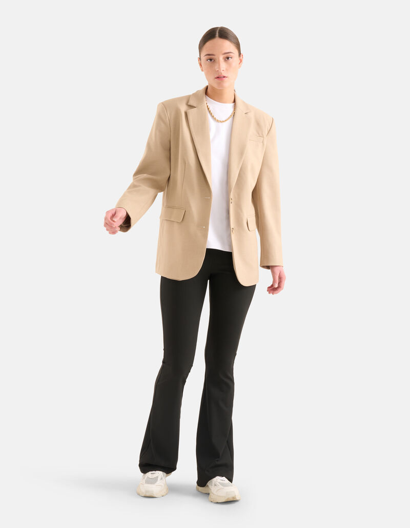 Rib Flared Broek