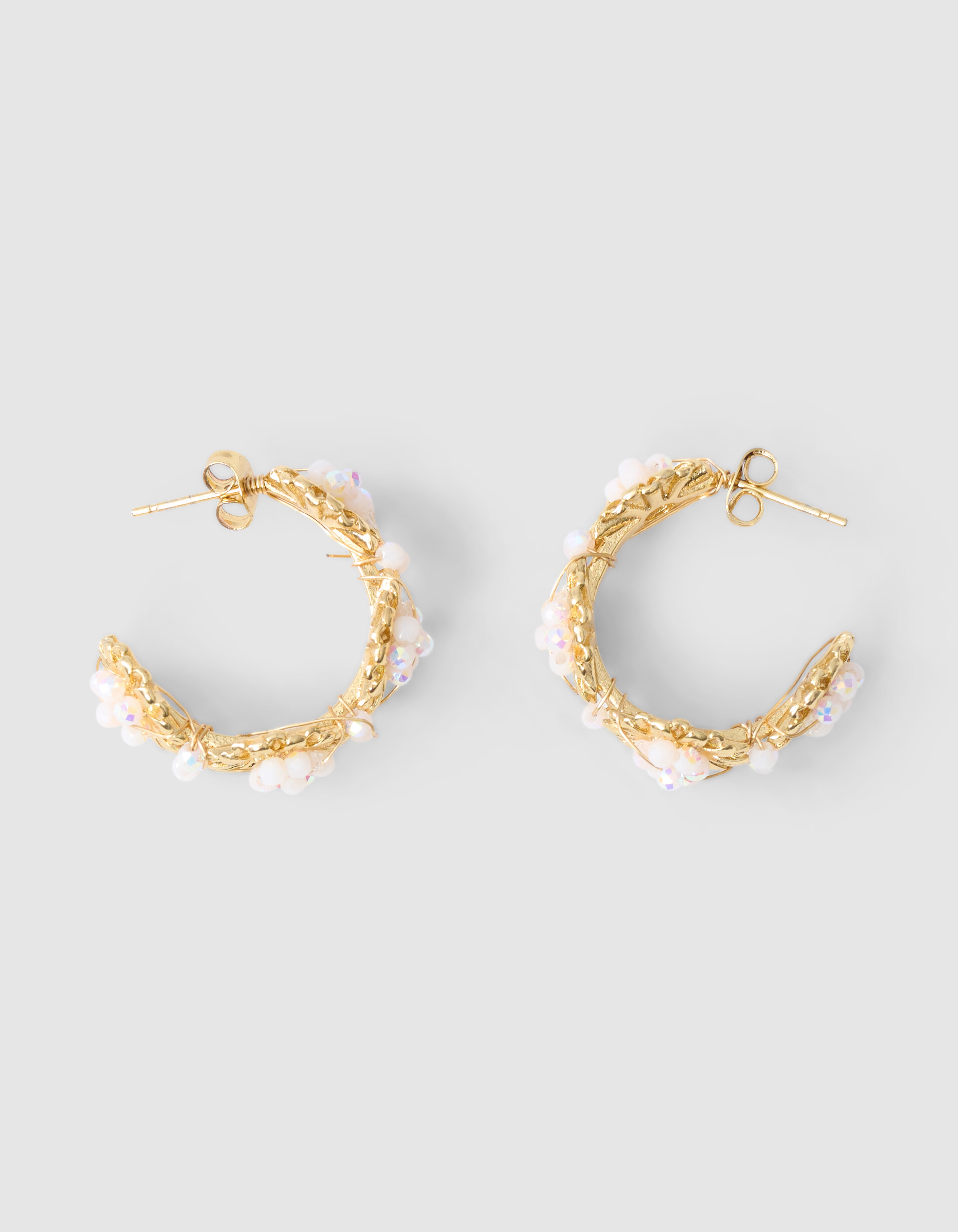 Beaded Flower Oorbellen Goud SHOEBY ACCESSOIRES