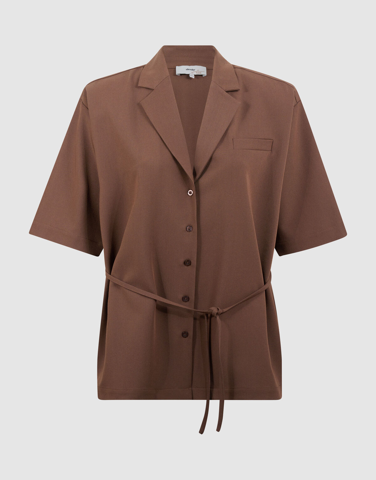 Oversized Blazer Blouse Bruin By Fred SHOEBY WOMEN