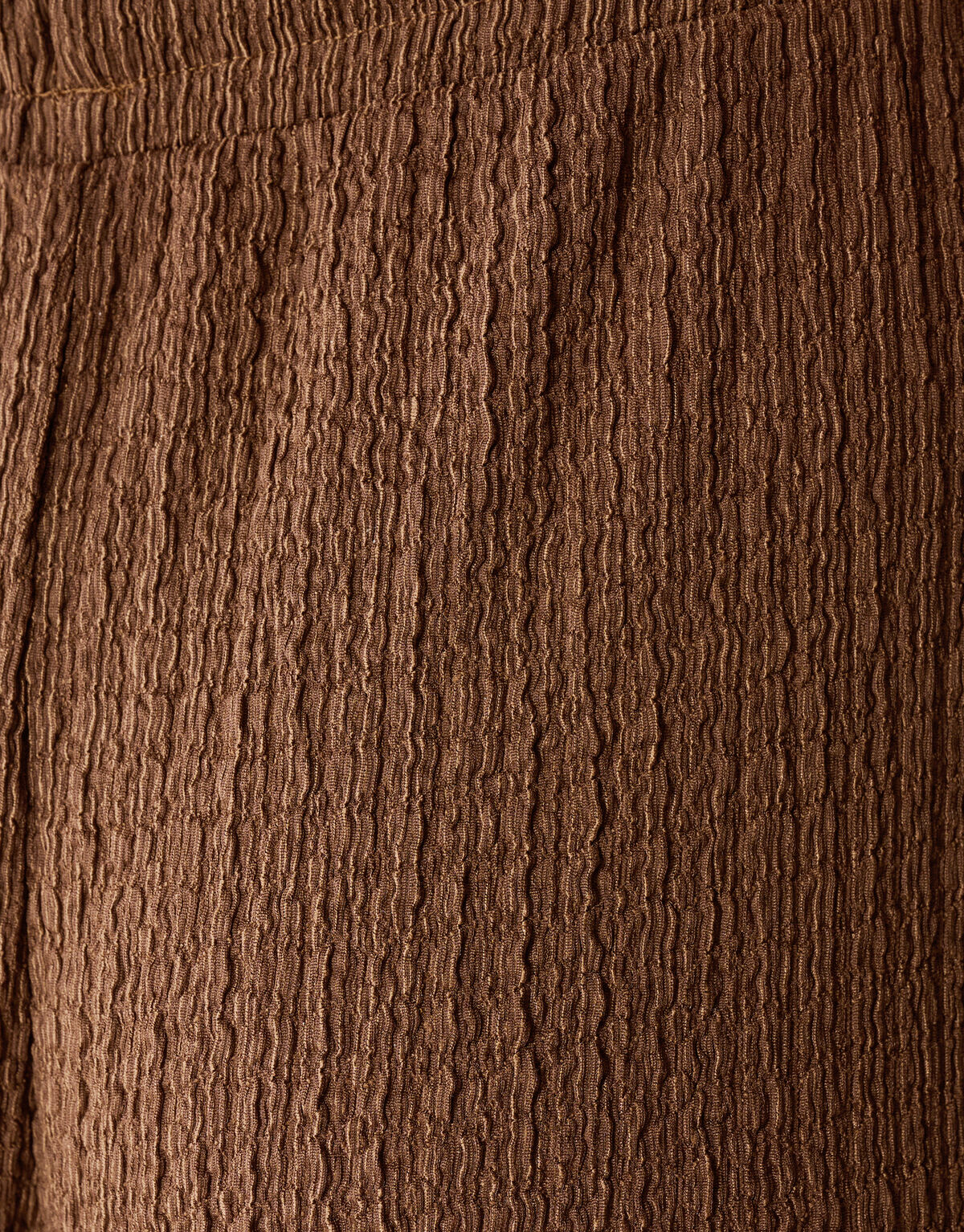 Crinkle Wide Leg Fit Broek Bruin SHOEBY WOMEN