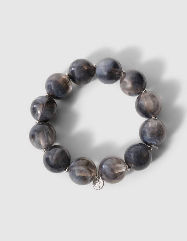 Kralen Armband Grijs SHOEBY ACCESSOIRES